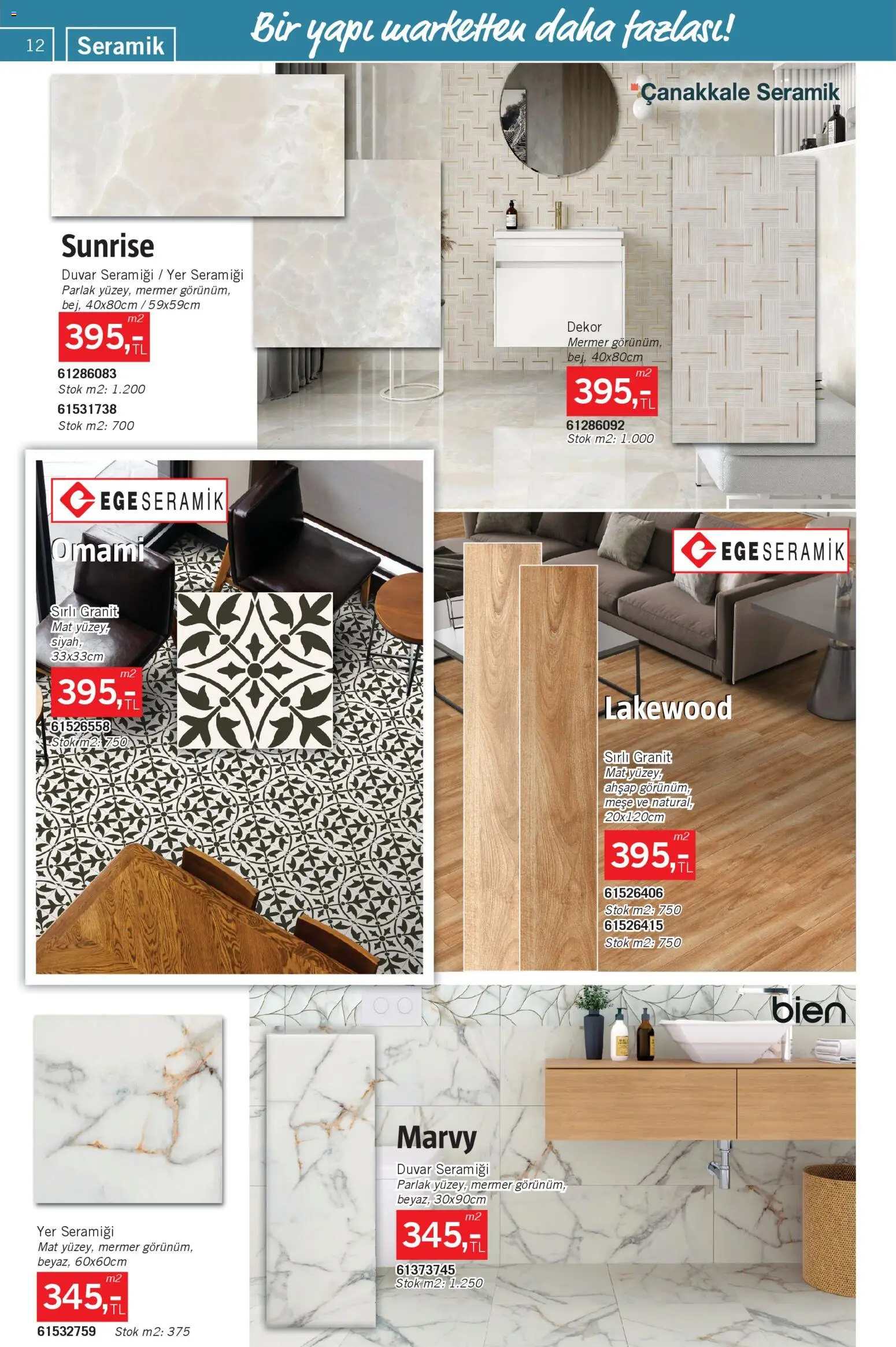 Bauhaus Katalog - 01.11.2025 tarihinden itibaren geçerlidir | Sayfa: 12