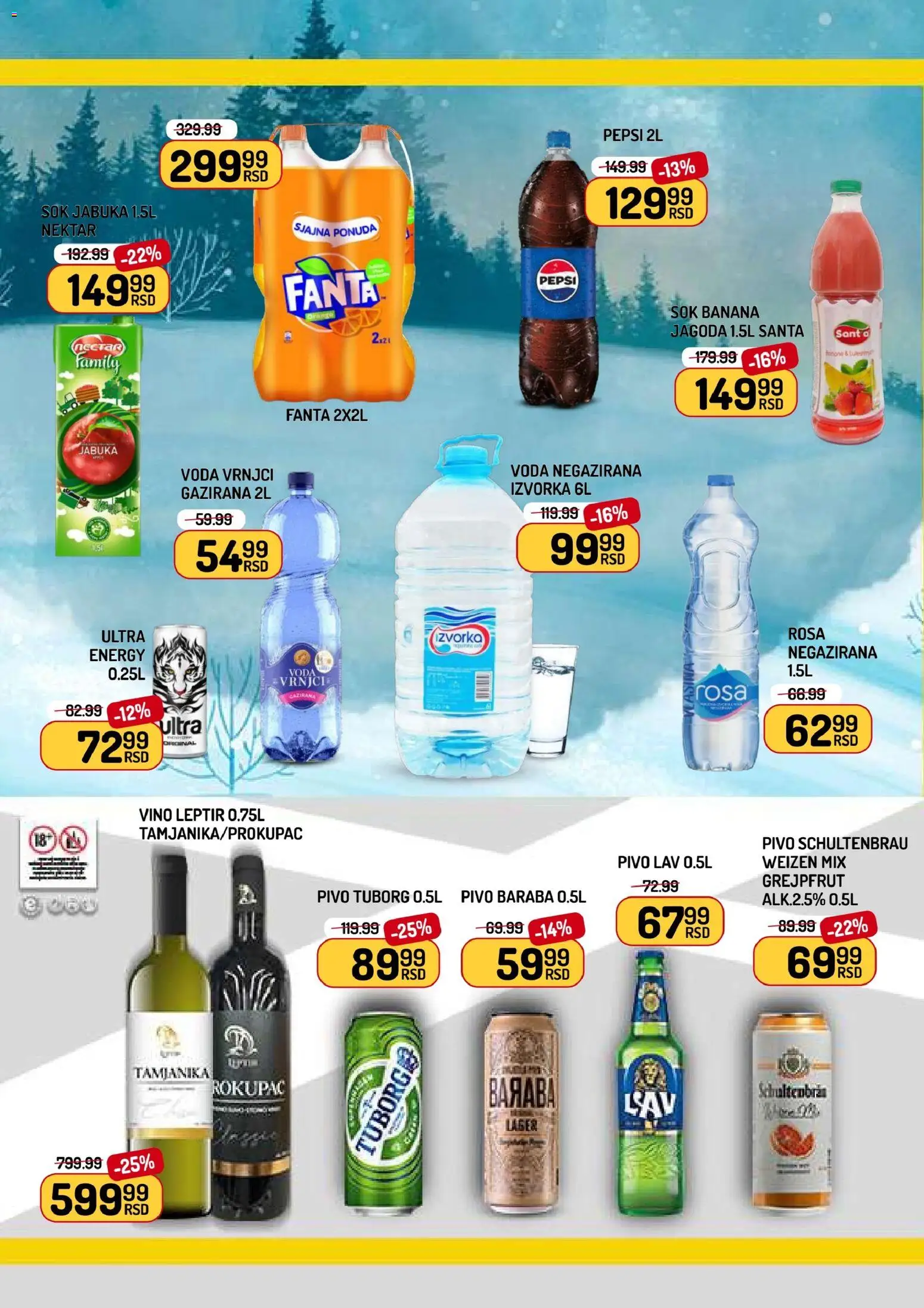 Aman katalog - važi od 30.01.2026 | Strana: 8 | Proizvode: Banana, Tuborg, Nektar, Vino