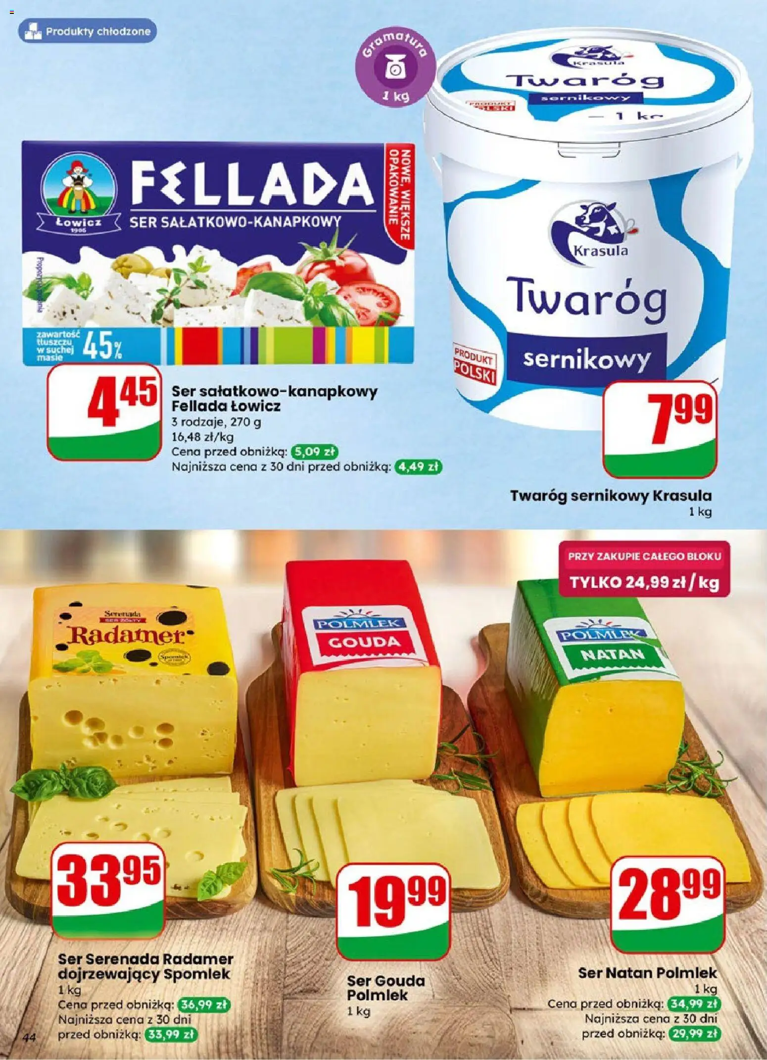 Dino Gazetka od 21.01.2026 | Strona: 44 | Produkty: Ser, Twaróg, Ser gouda