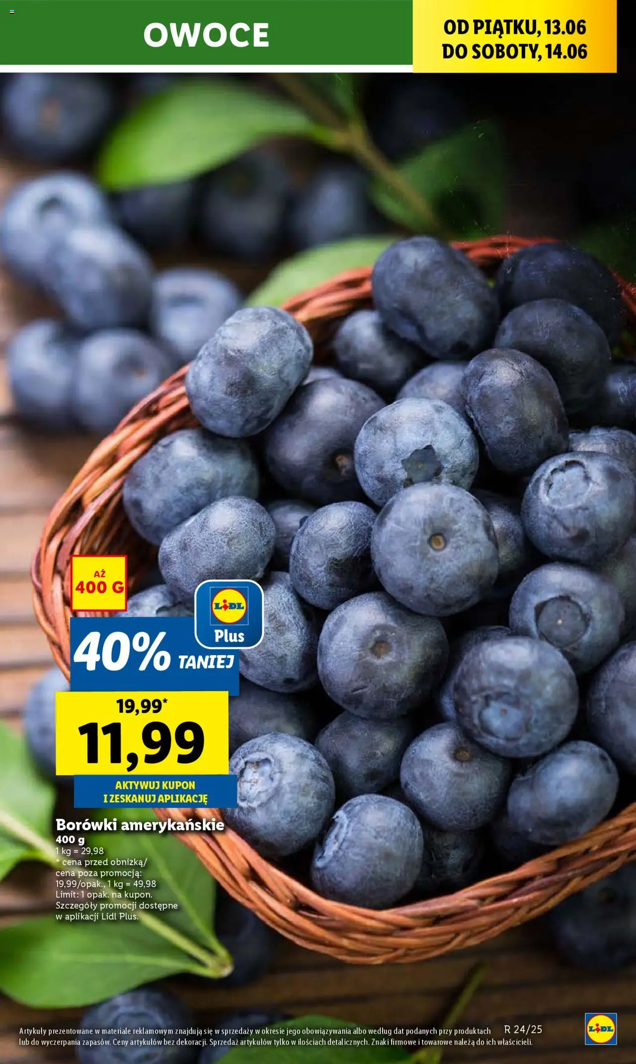 Lidl Gazetka od 12.06.2025 | Strona: 23 | Produkty: Owoce