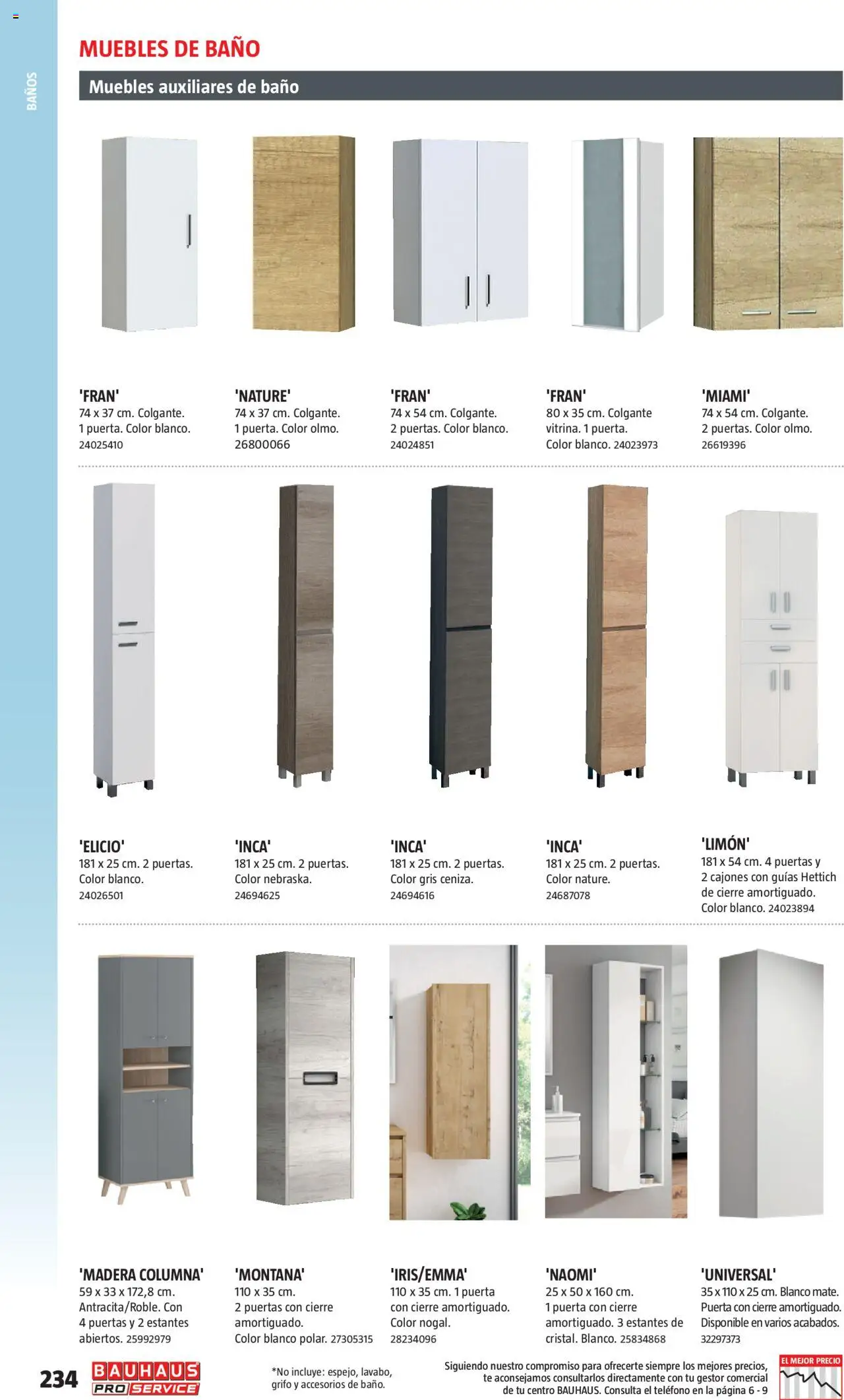 Bauhaus - ProService  │ válido desde el 24.02.2025 | Página: 234 | Productos: Té, Teléfono, Muebles, Baño