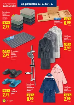 Lidl leták platný od 23.02.2026 | Strana: 6 | Produkty: Rohožka, Župan, Šľapky