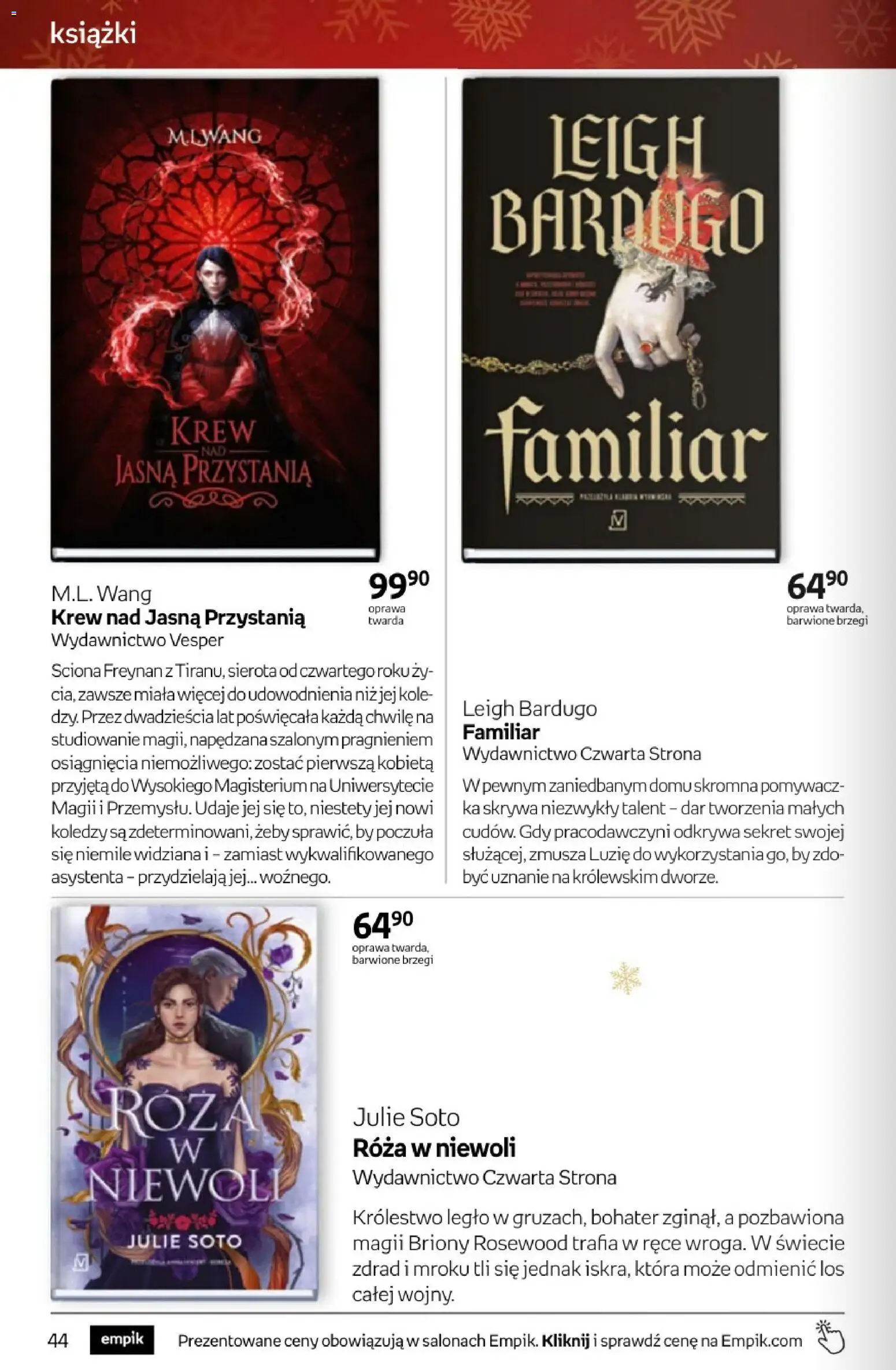 Empik promocje - Tom kultury Książki od 10.12.2025 | Strona: 44 | Produkty: Książki