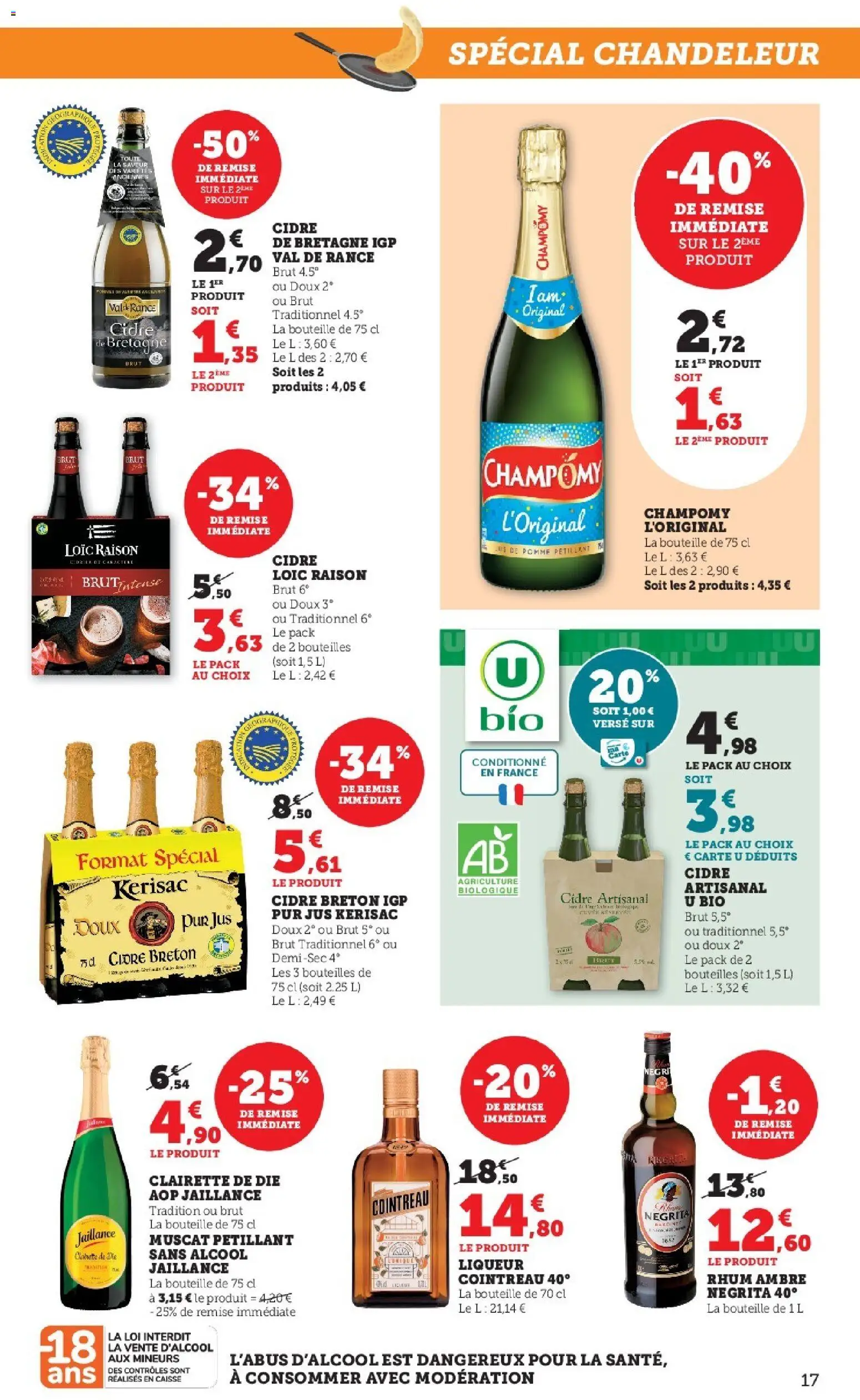 {H1} | Page: 17 | Produits: Alcool, Liqueur, Clairette de die, Rhum