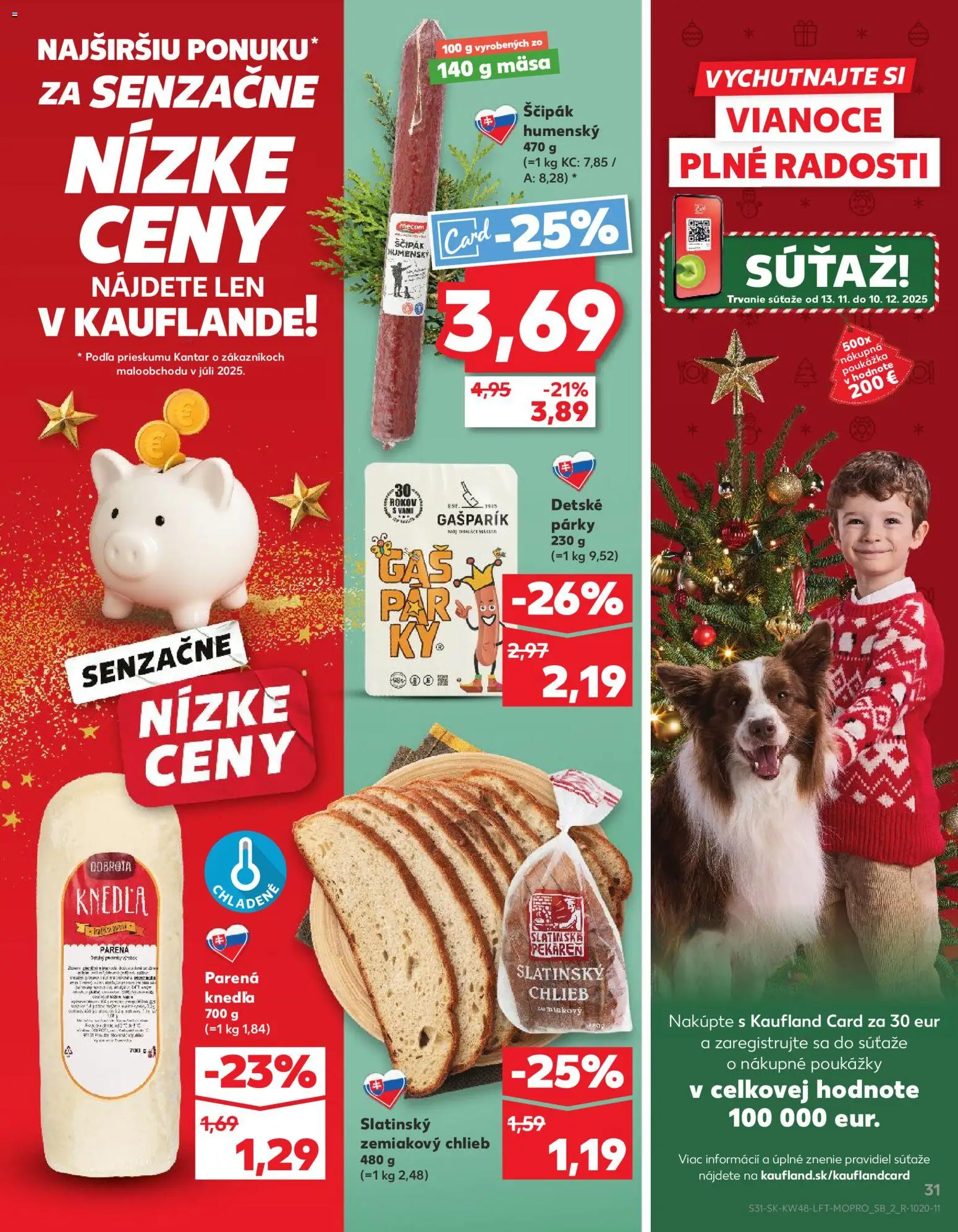 Kaufland SK akciós ujság - amely érvényes a következő dátumtól: 27.11.2025 | Oldal: 31