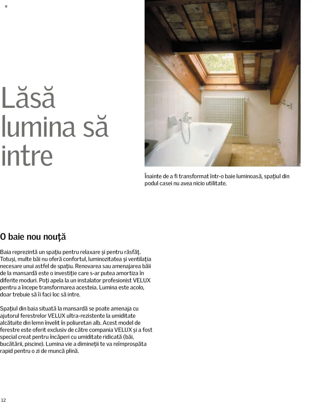Velux catalog - Descoperă potențialul podului tău – valabil de la 01.01.2025 | Pagină: 12 | Produse: Tavuk suyu