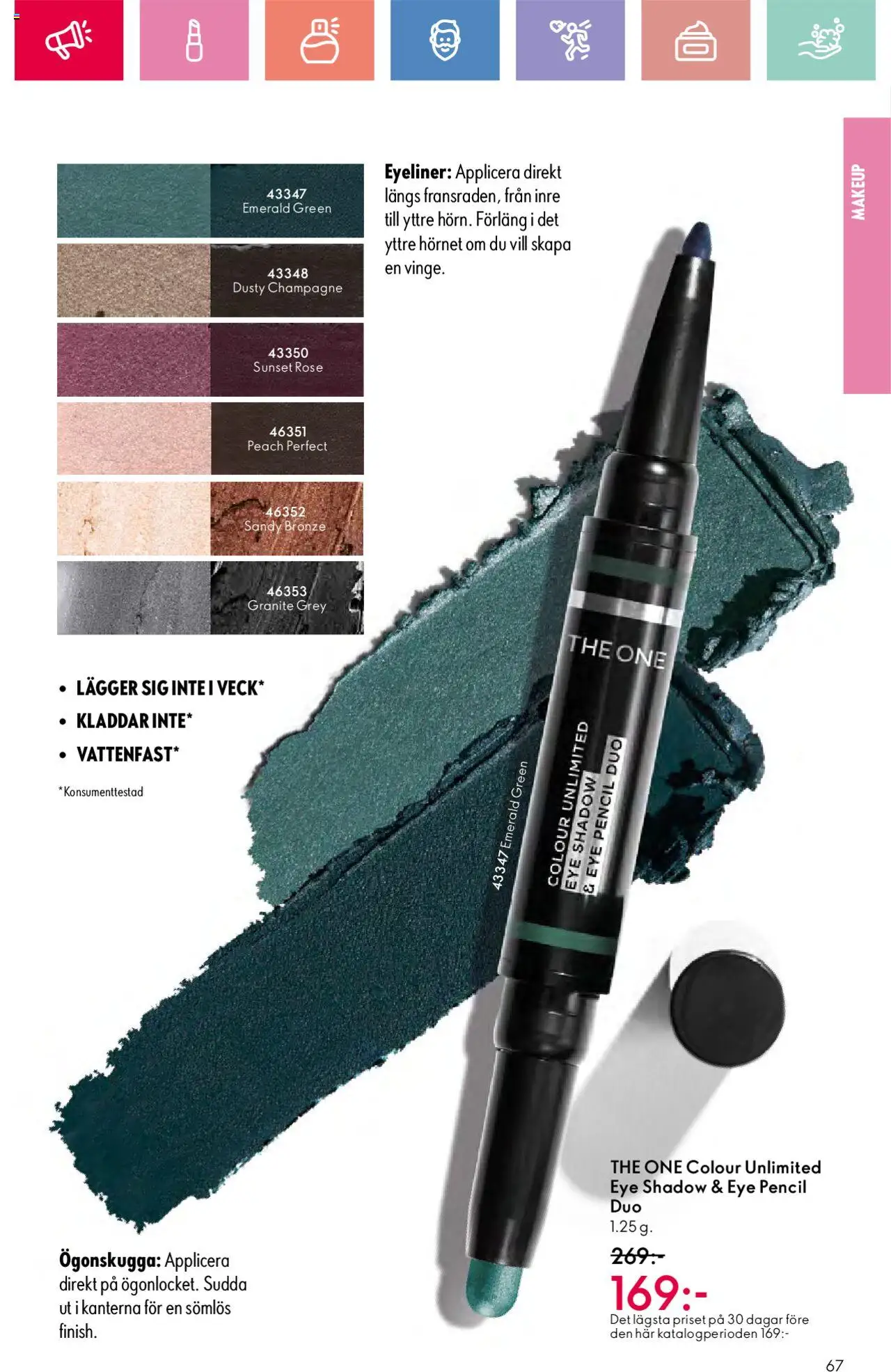 Oriflame reklamblad aktuell från 03.08.2025 | Sida: 67 | Produkter: Eyeliner, Champagne