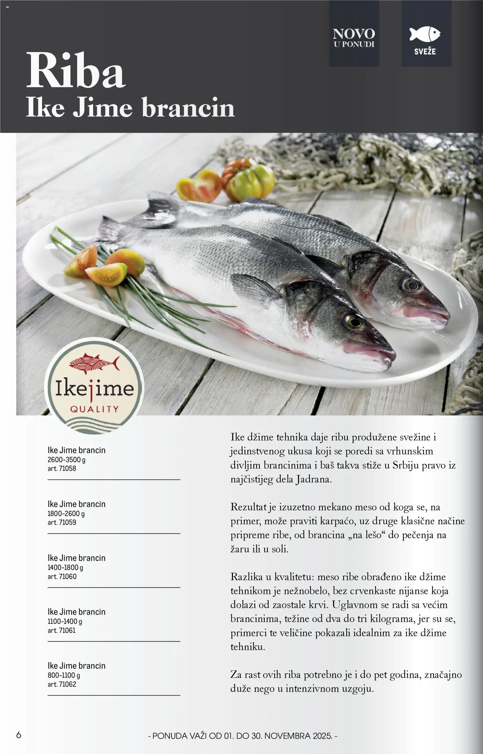 Metro katalog - važi od 01.11.2025 | Strana: 6 | Proizvode: Brancin, Riba