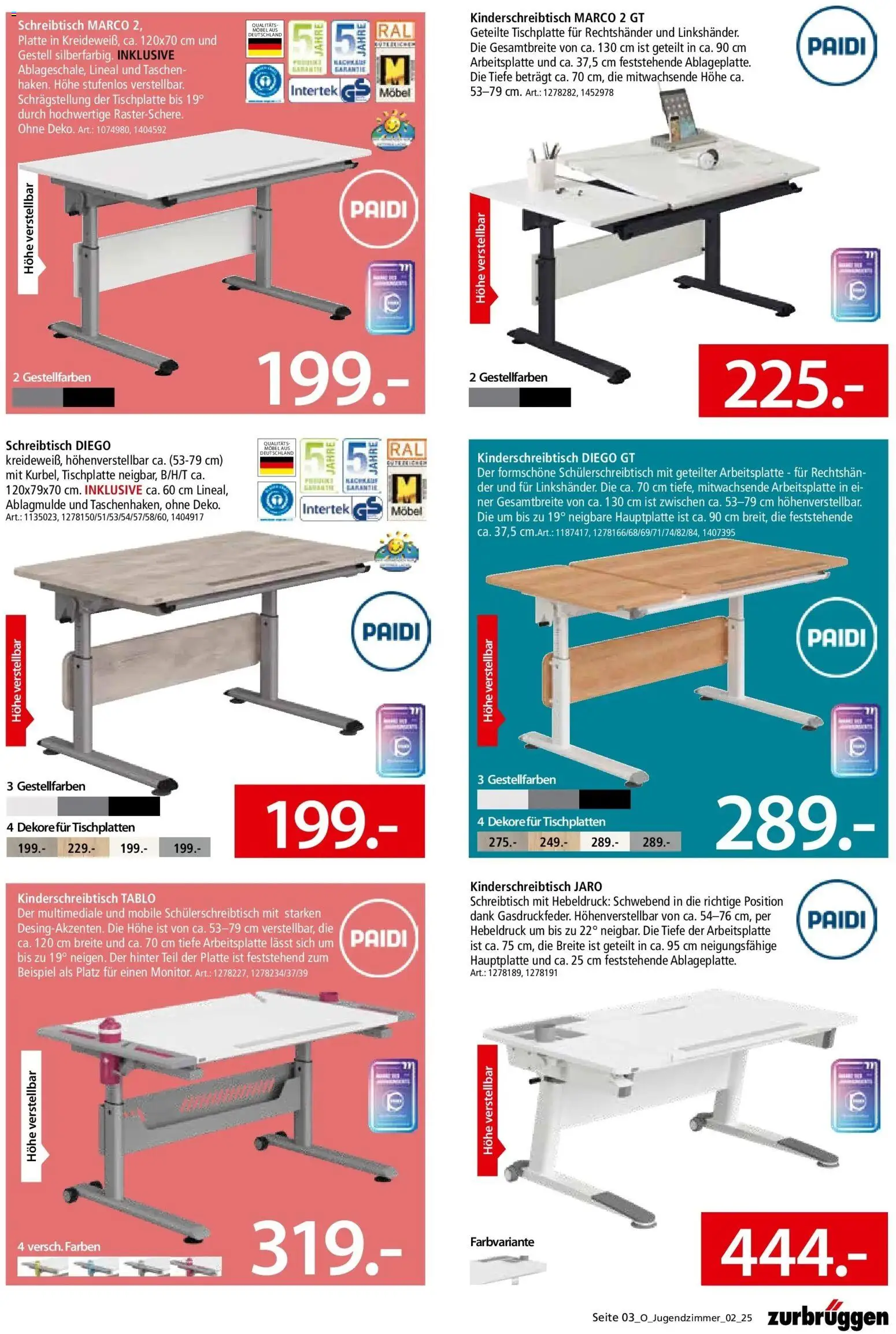 Zurbrüggen - Zurbrüggen: Sonderpreise zum neuen Schuljahr – gültig ab 28.09.2025 | Seite: 3
