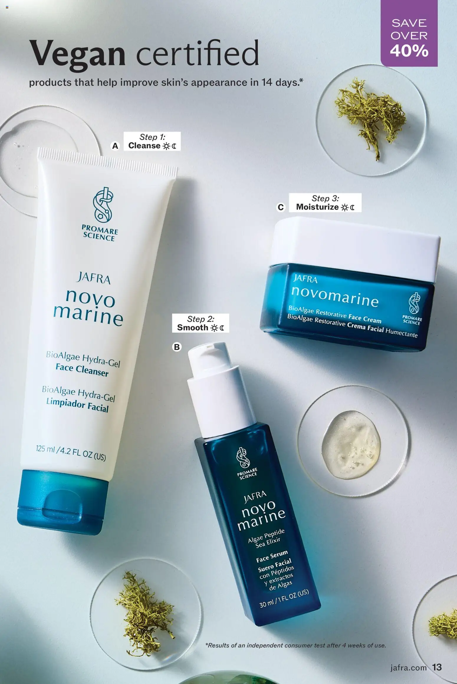 JAFRA folleto │ válido desde el 01.02.2026 | Página: 13 | Productos: Sérum, Crema facial, Crema