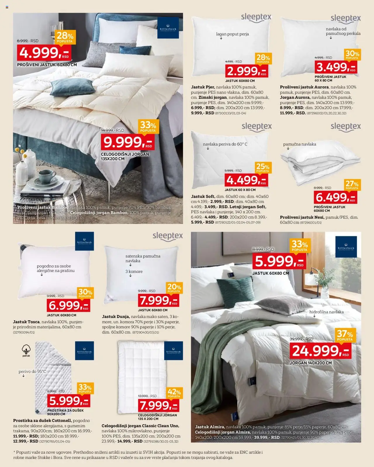 Lesnina XXXL katalog - važi od 29.09.2025 | Strana: 20 | Proizvode: Dušek, Jastuk, Jorgan