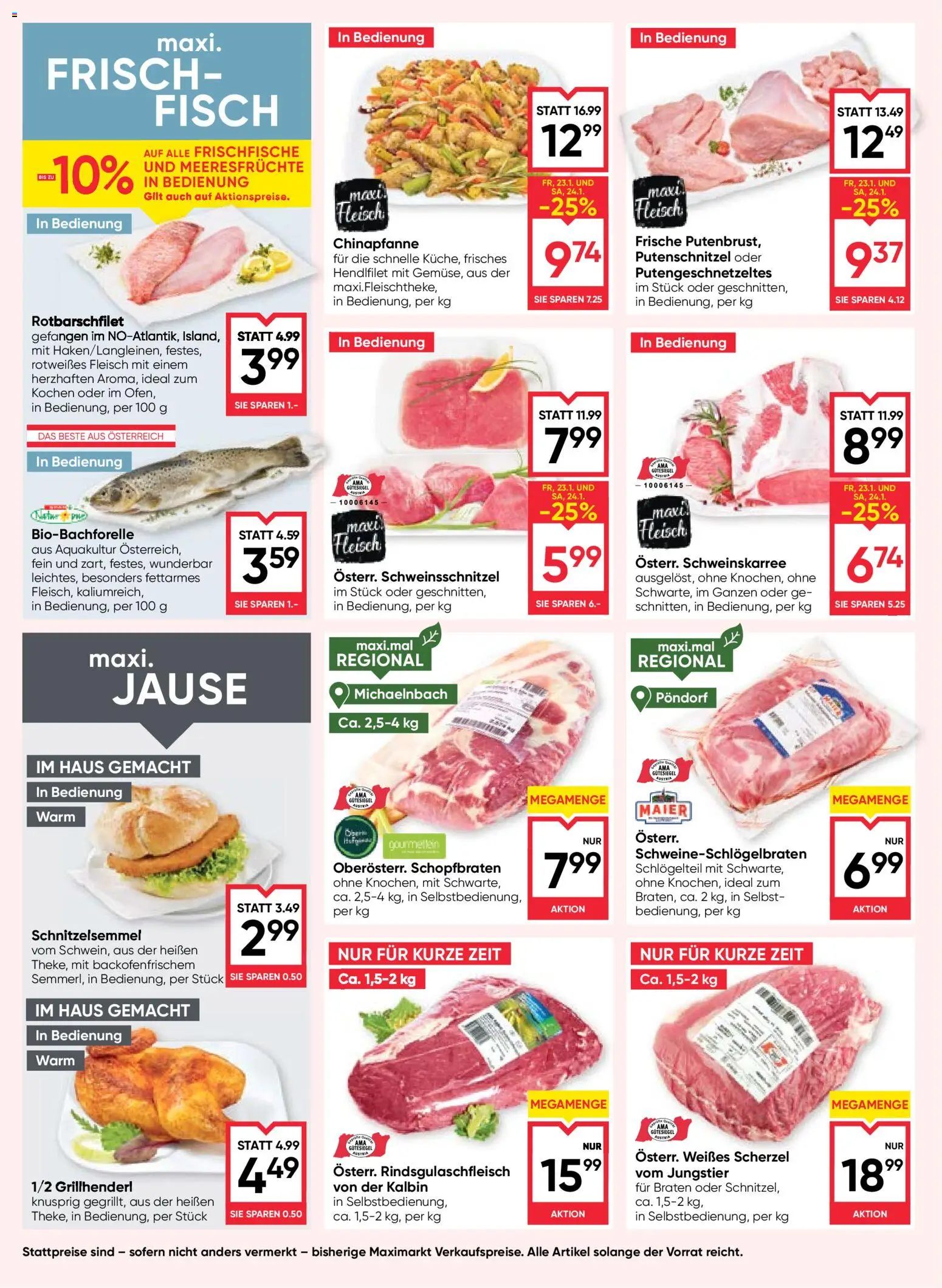 Maximarkt  Flugblatt gültig ab 22.01.2026 | Seite: 8 | Produkte: Meeresfrüchte, Fisch