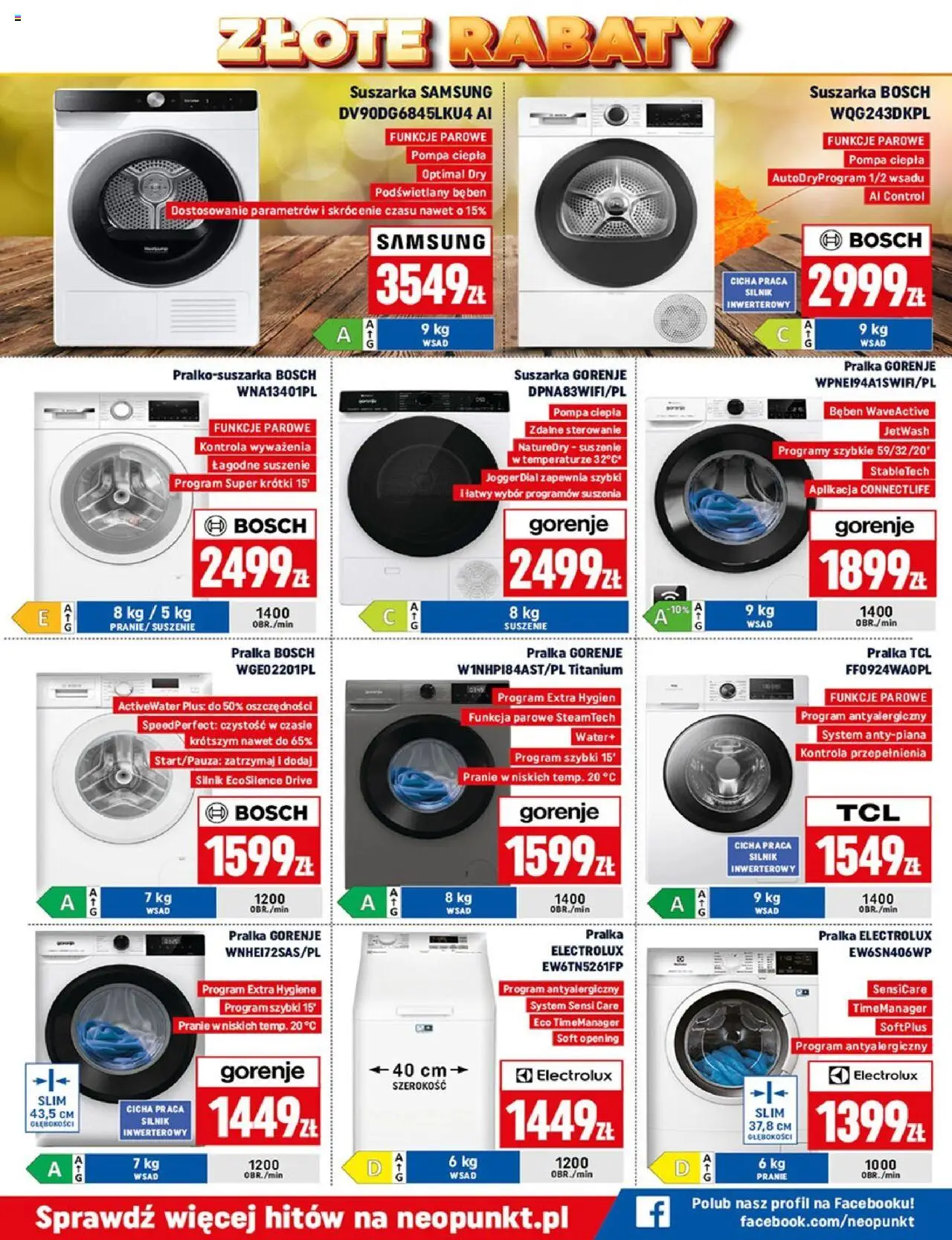 Neopunkt Gazetka od 06.10.2025 | Strona: 4 | Produkty: Pralka, Suszarka