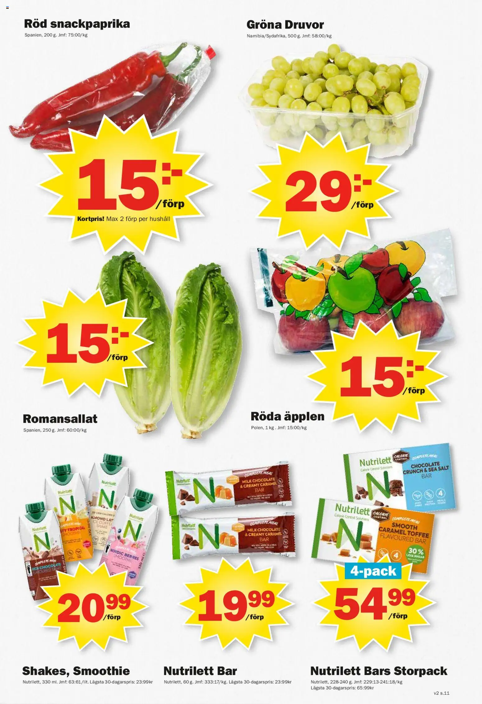 Pekås reklamblad aktuell från 05.01.2026 | Sida: 11 | Produkter: Salt, Äpplen
