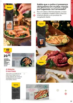 Pré-visualização Continente - Ceia de Natal válido de 18.11.2025 | Página: 31 | Produtos: Pratos, Polvo, Camarão, Mesa