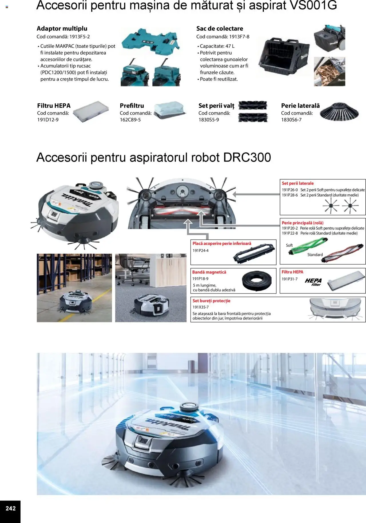 Noul catalog Makita – valabil de la 01.04.2025 | Pagină: 242 | Produse: Adaptor, Robot, Perie, Rucsac
