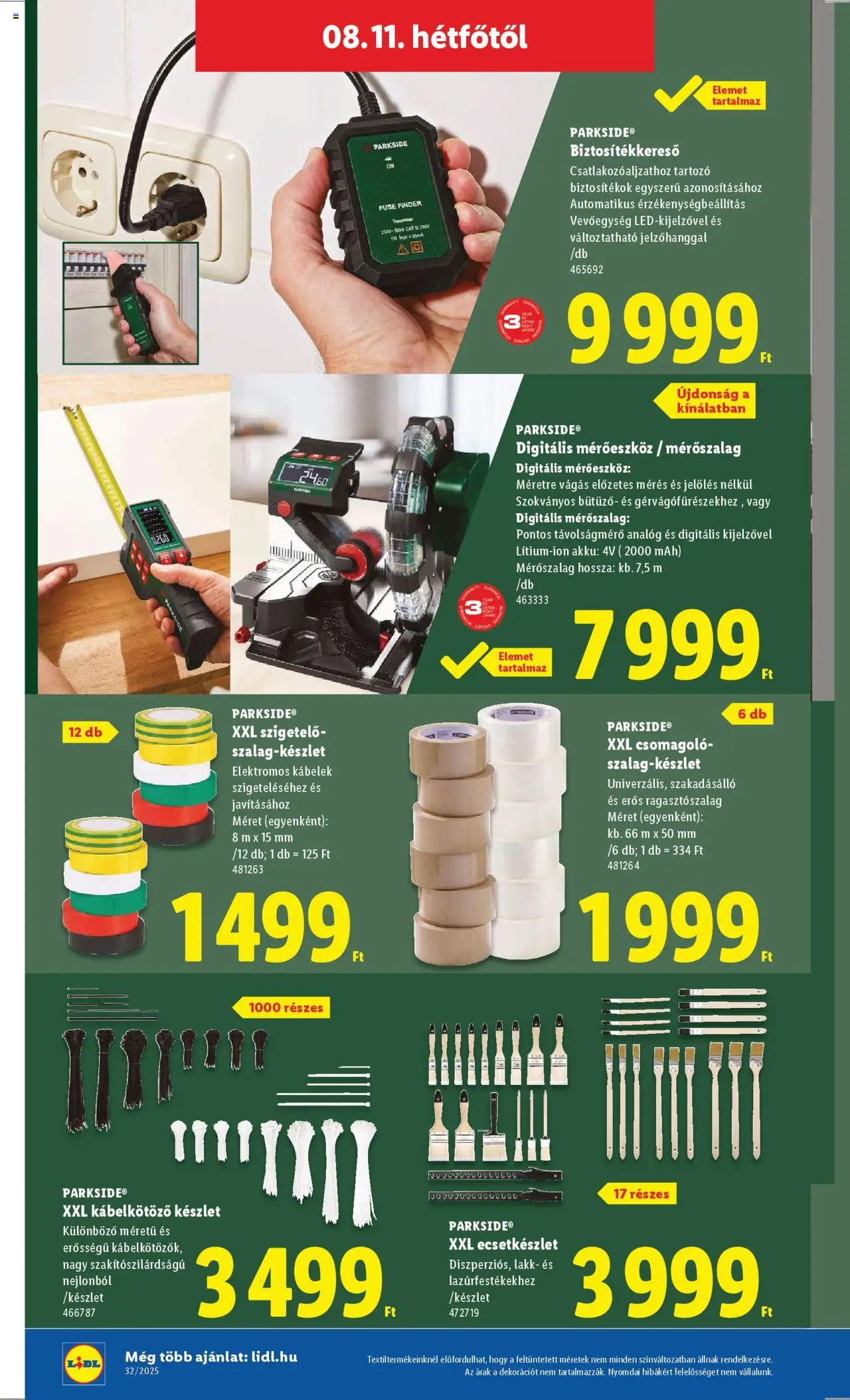 Lidl akciós ujság - amely érvényes a következő dátumtól: 07.08.2025 | Oldal: 42 | Termékek: Parkside, Távolságmérő