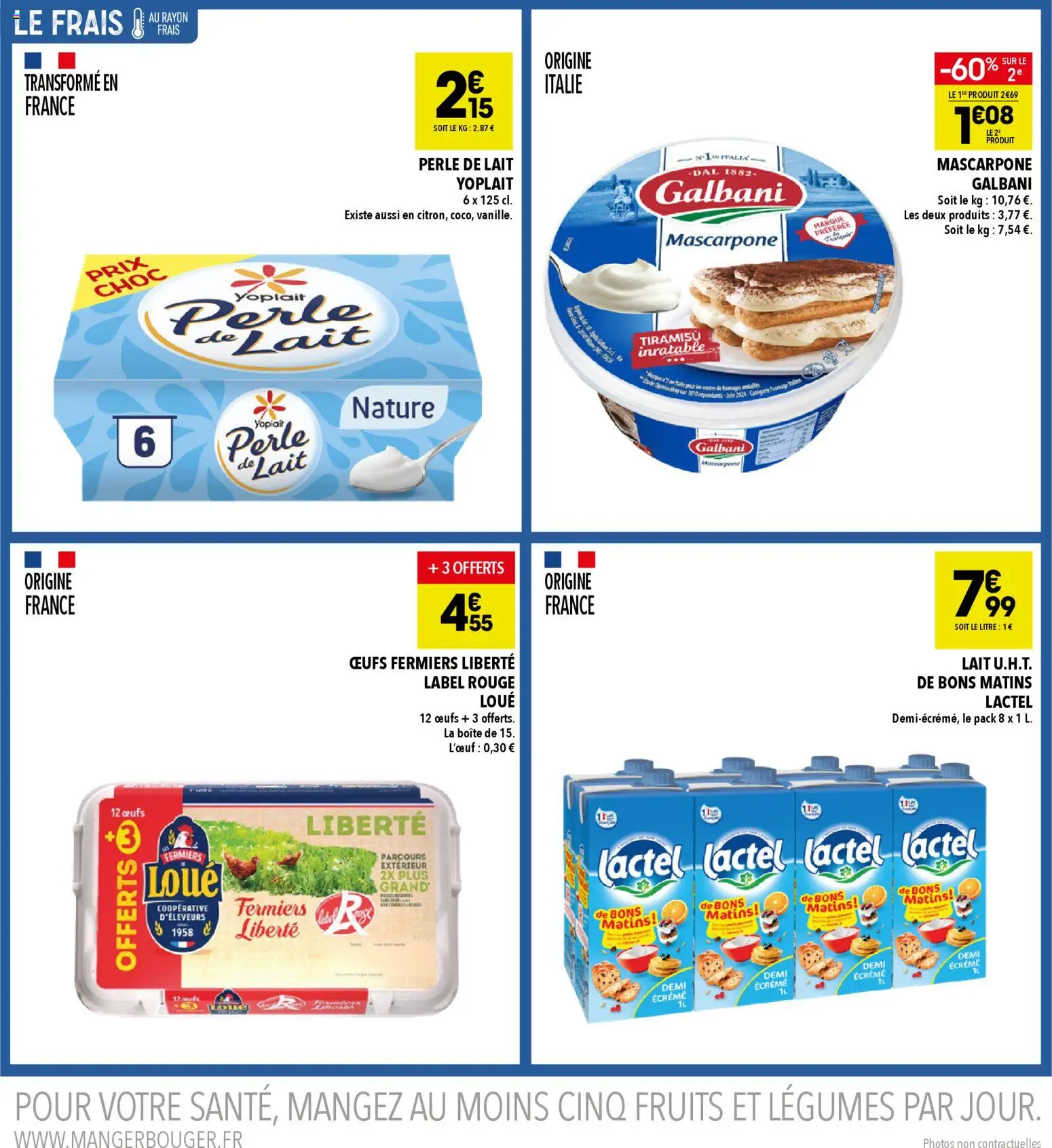 {H1} | Page: 6 | Produits: Lait, Œufs, Mascarpone