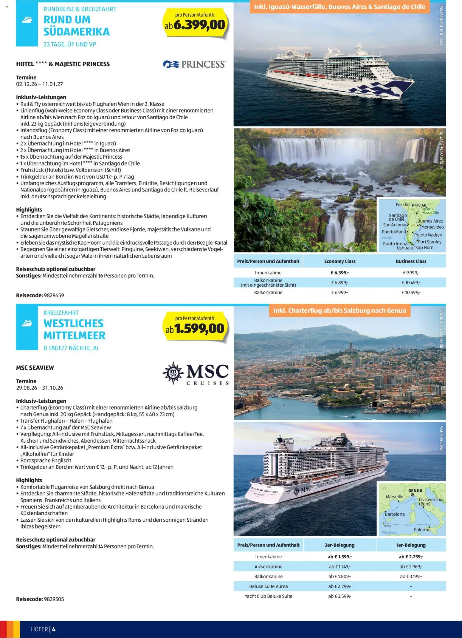 Hofer - Hofer Reisen Katalog gültig ab 01.04.2026 | Seite: 4