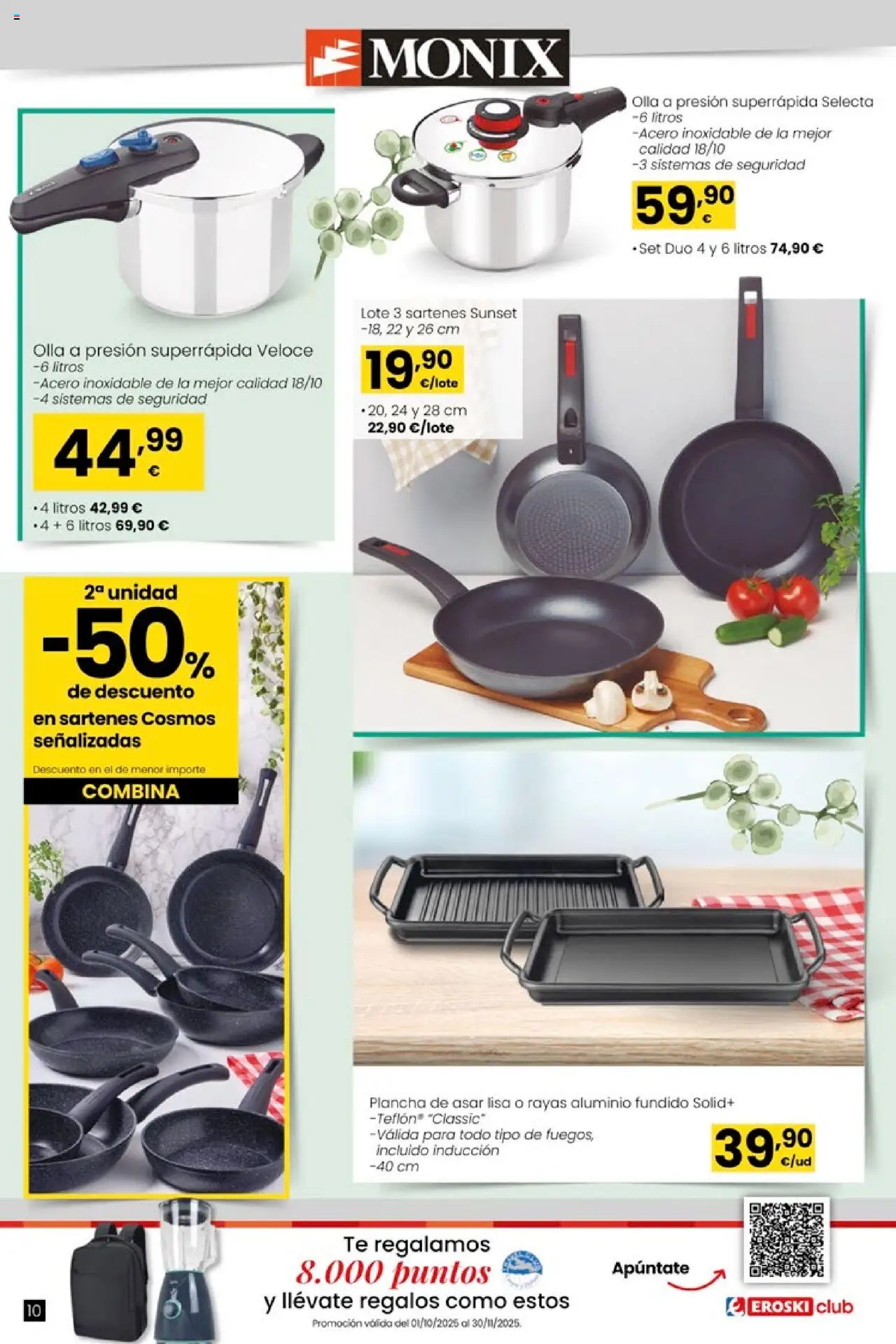 Eroski - Oh! Qué chef │ válido desde el 09.10.2025 | Página: 10 | Productos: Té, Plancha, Plancha de asar