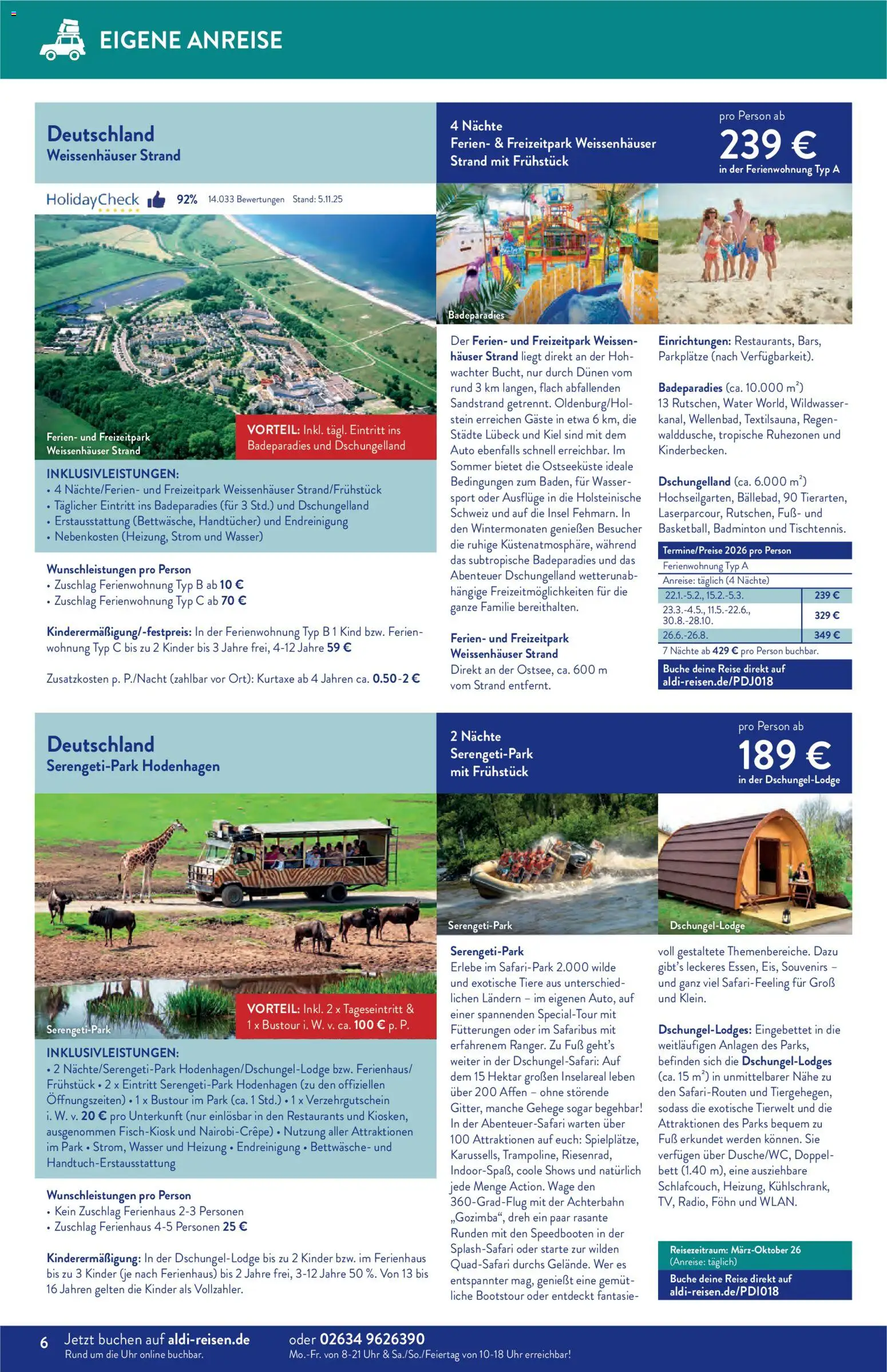Aldi Reisen  Reisemagazin – gültig ab 01.01.2026 | Seite: 6