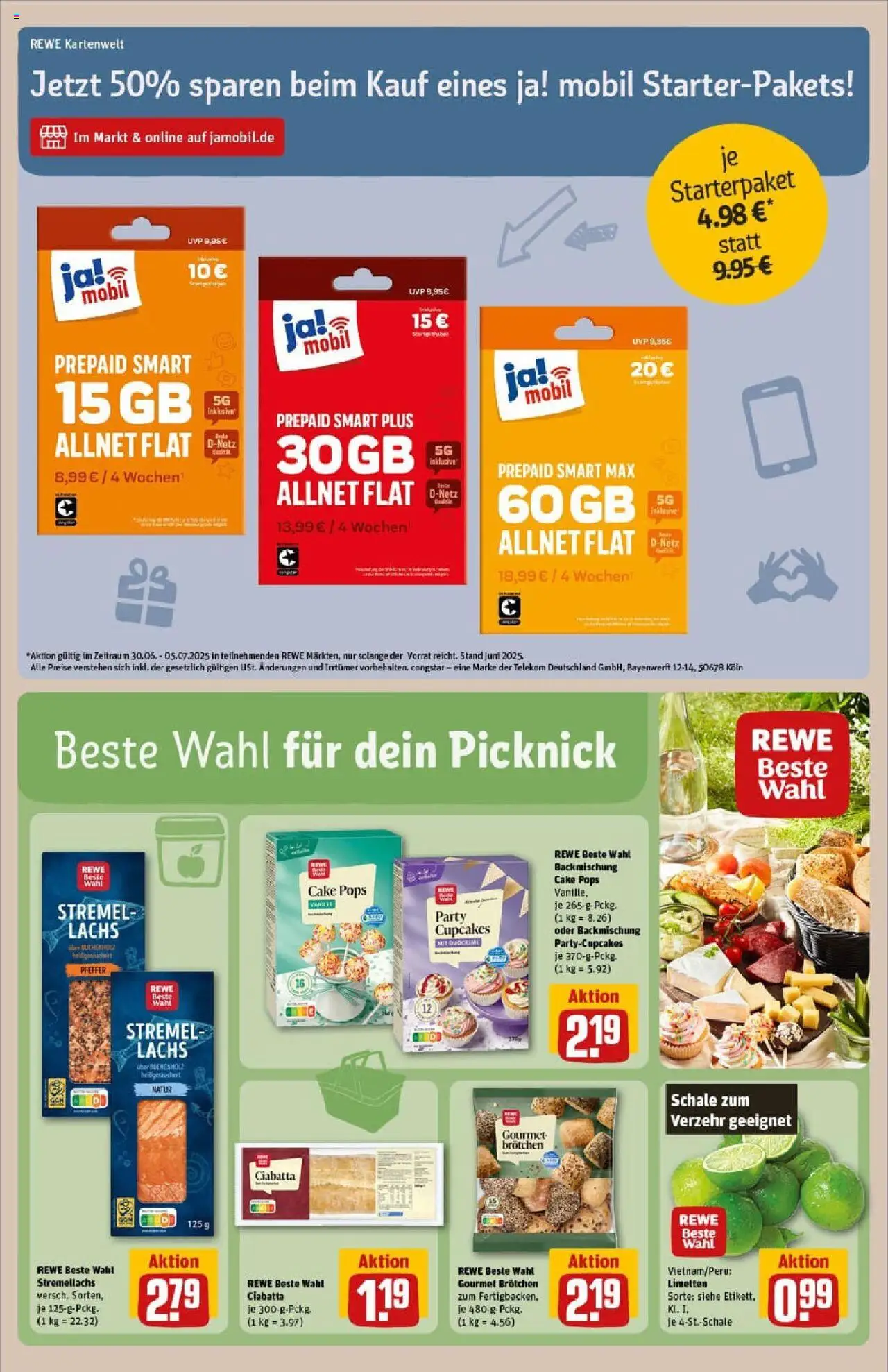 Rewe prospekt Butzbach	 - gültig ab dem 29.06.2025 | Seite: 27 | Produkte: Limetten, Lachs, Pfeffer