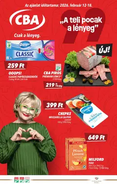 CBA Akciós újság - amely érvényes a következő dátumtól: 12.02.2026