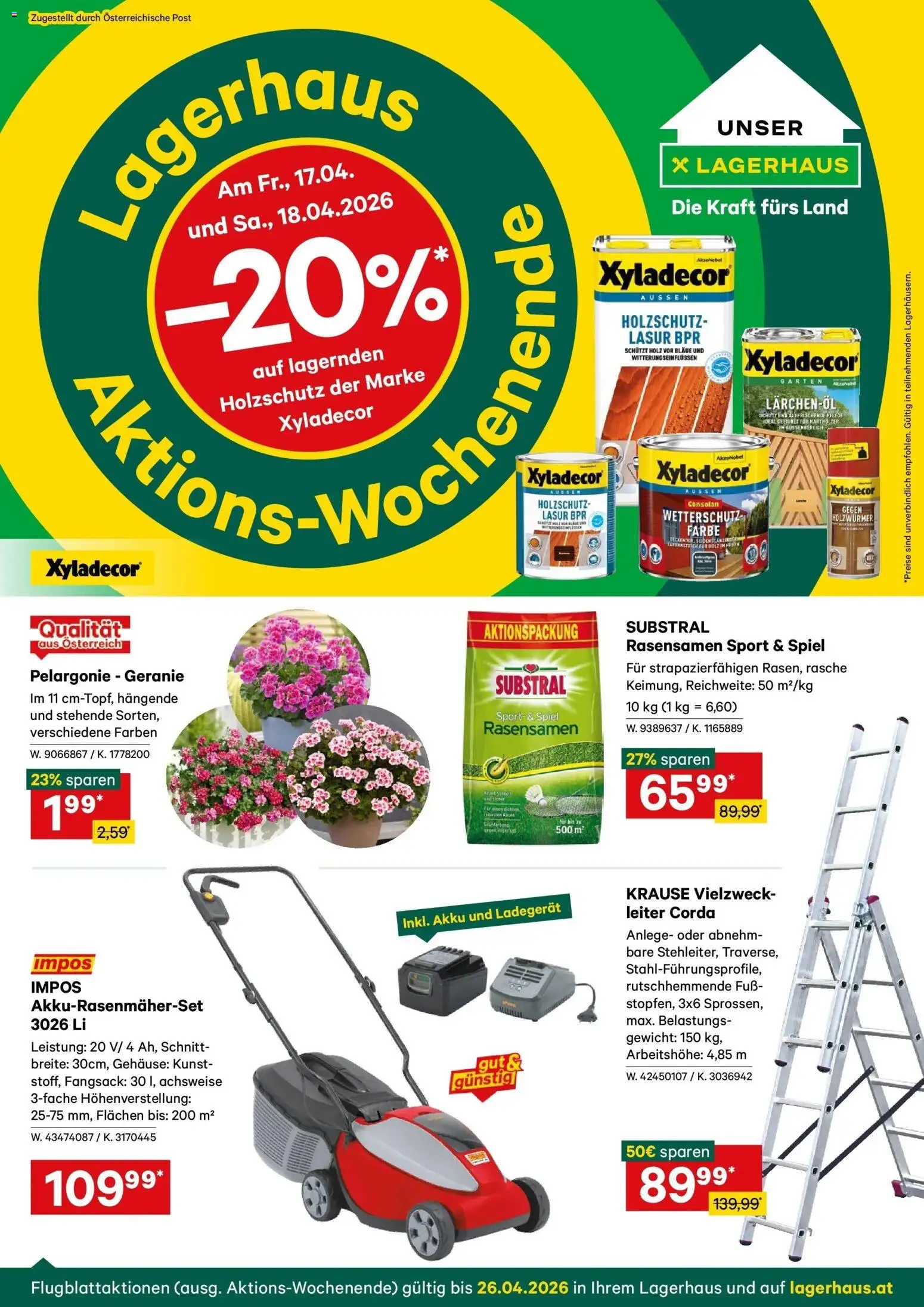 Lagerhaus Wochen Angebote gültig ab 13.04.2026 | Seite: 1 | Produkte: Spiel, Gewicht