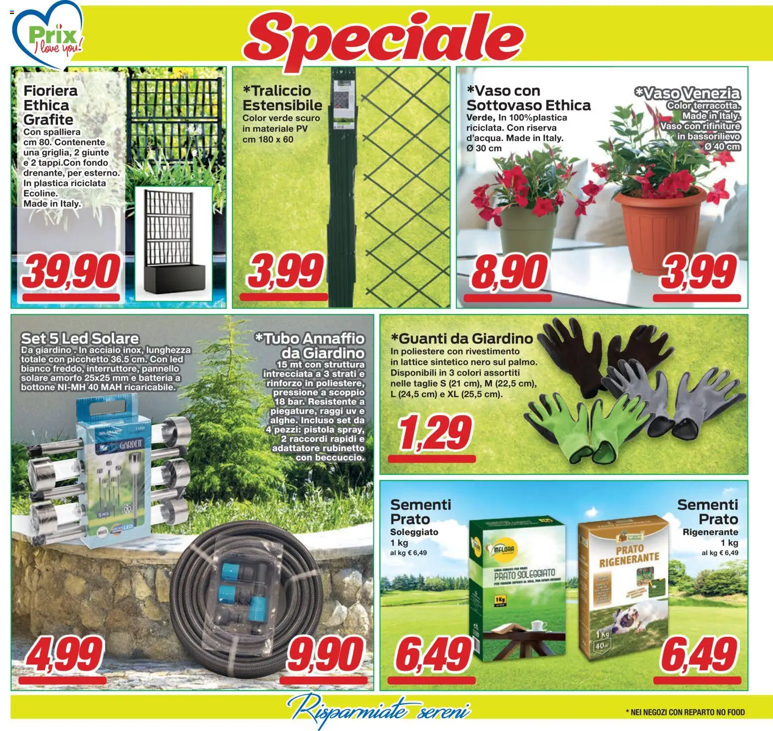 Volantino Prix del 06.03.2026 | Pagina: 18 | Prodotti: Fioriera, Adattatore, Batteria, Vaso