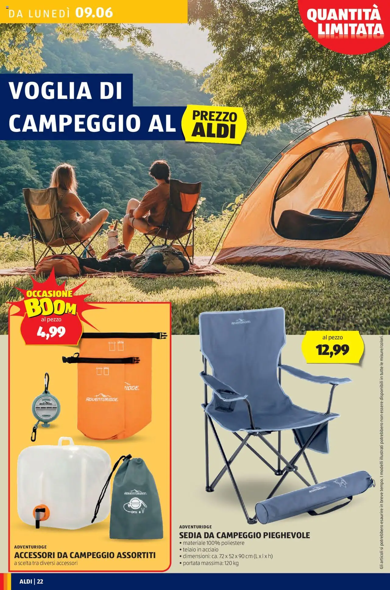 Volantino Aldi del 09.06.2025 | Pagina: 22 | Prodotti: Sedia