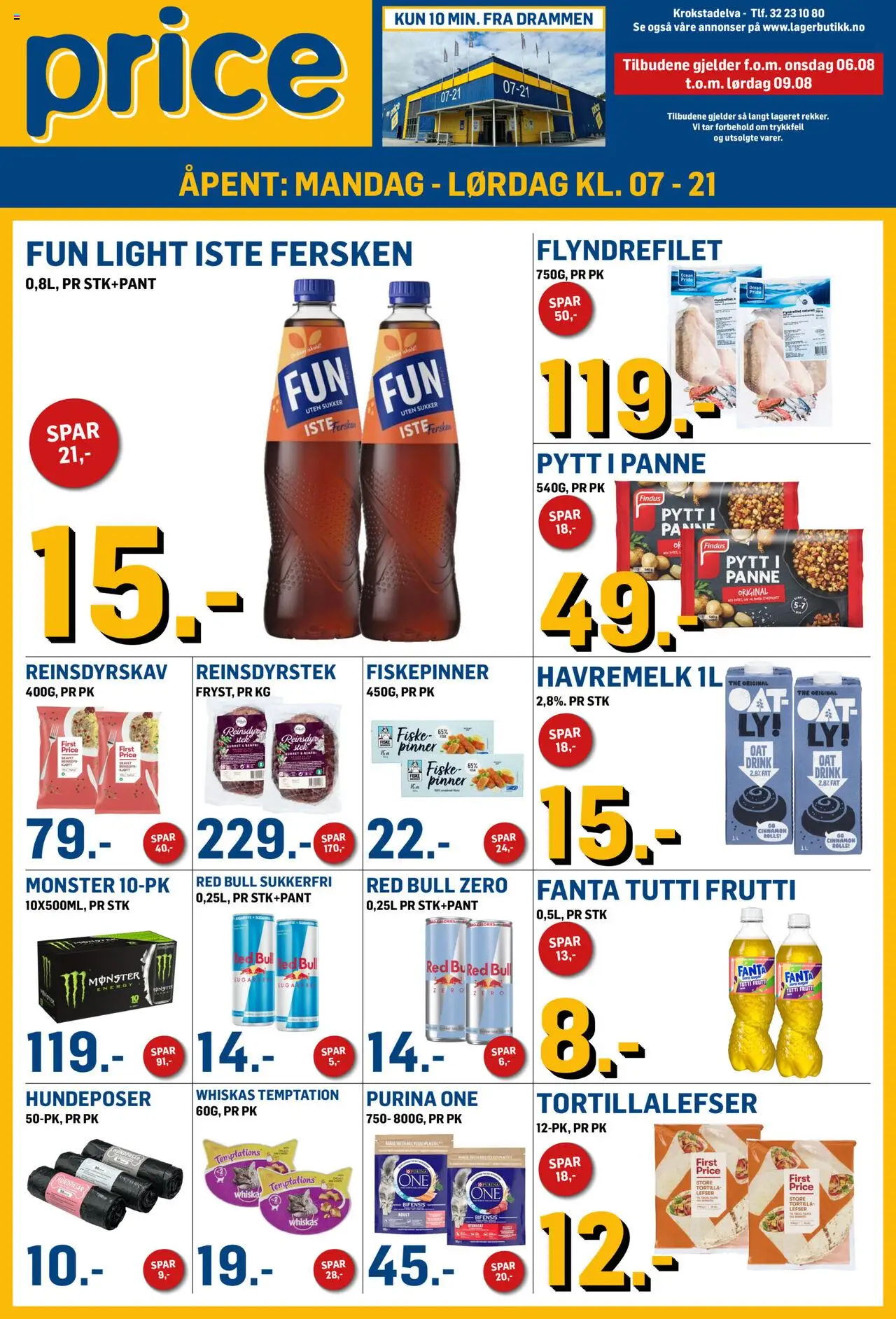  | Side: 1 | Produkter: Pizzadej, Havremelk, Lefser, Iste