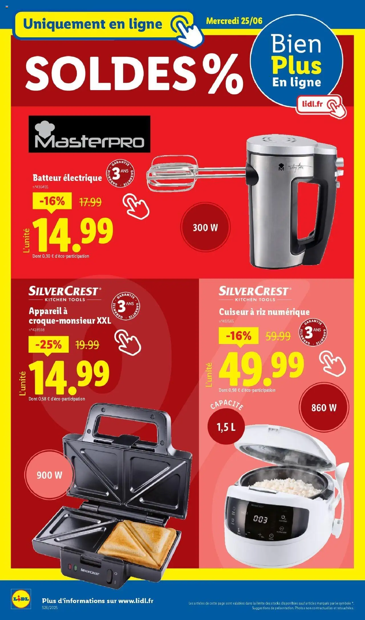  | Page: 40 | Produits: Batteur, Sandwich, Cuiseur, Riz