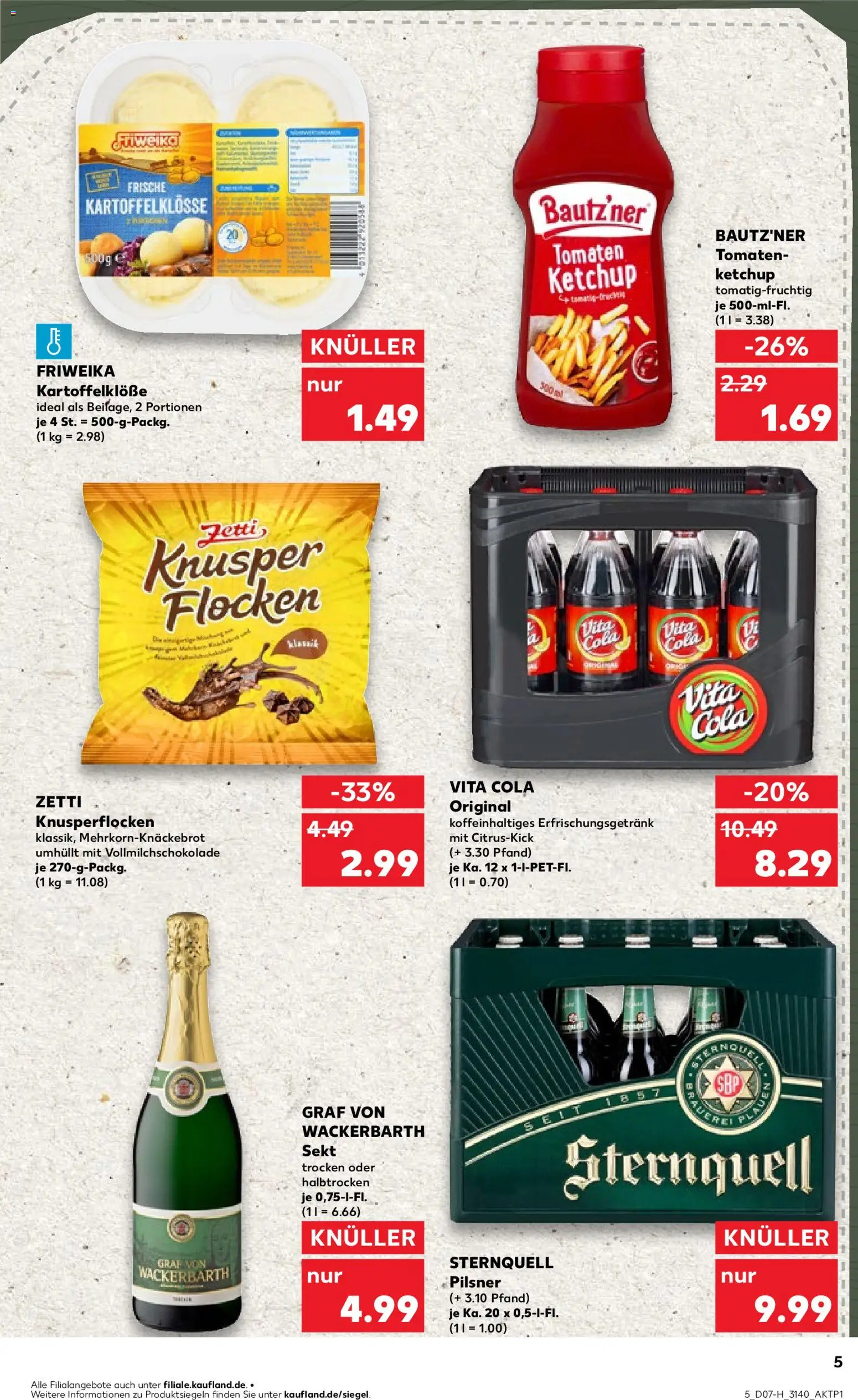 Kaufland prospekt Leipzig	 – gültig ab 12.02.2026 | Seite: 5 | Produkte: Cola, Tomaten, Vita cola, Flocken