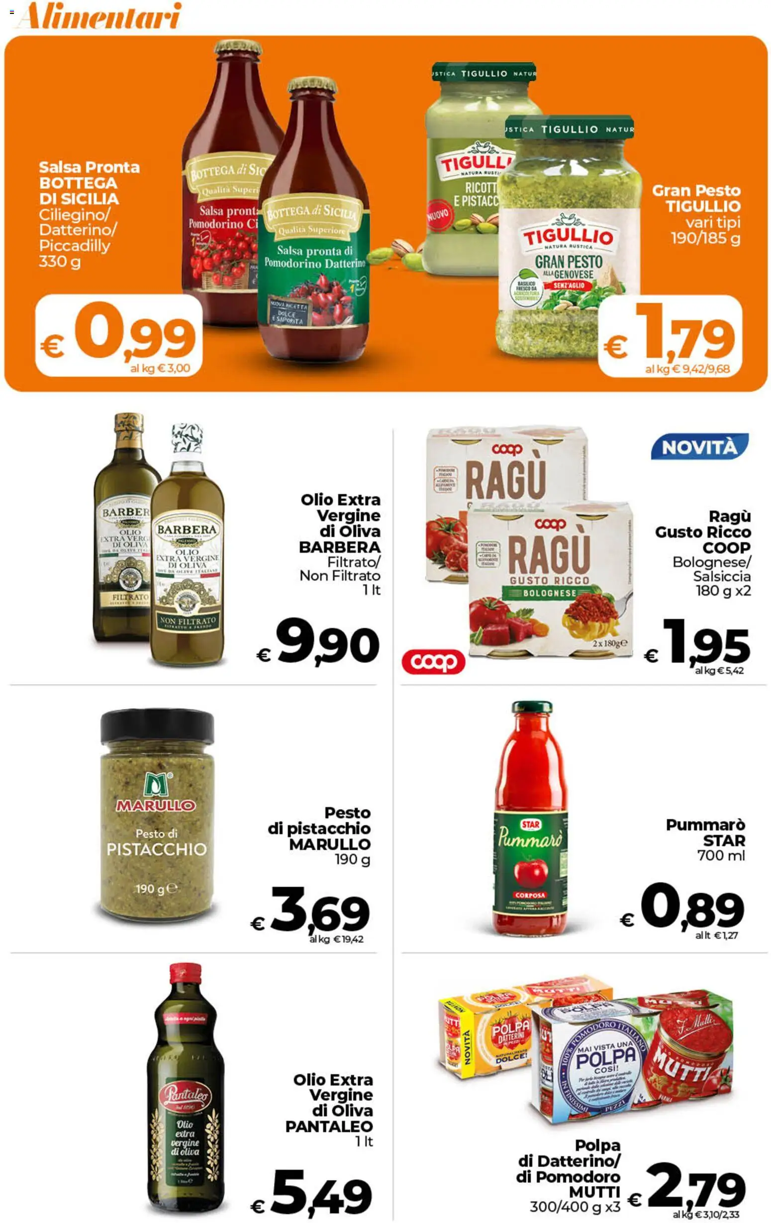 Volantino Ipercoop del 28.04.2026 | Pagina: 31 | Prodotti: Basilico, Ragú, Olio extra vergine, Mutti