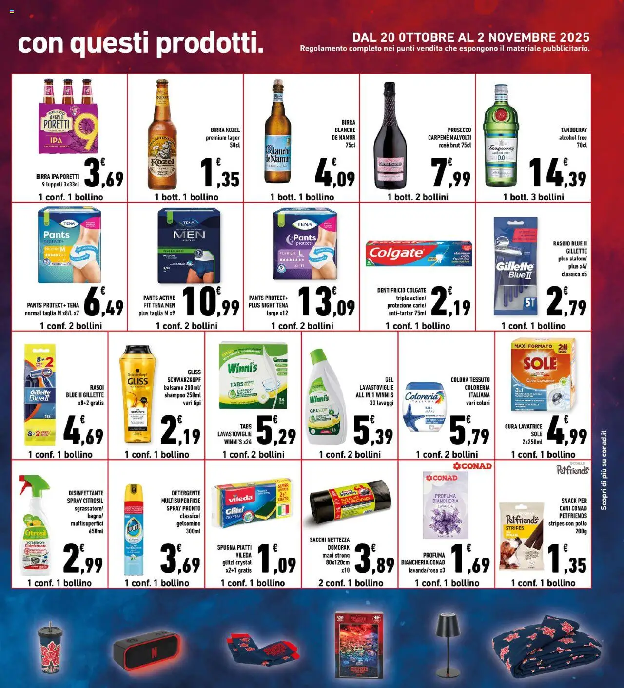 Volantino Conad del 22.10.2025 | Pagina: 25 | Prodotti: Balsamo, Rasoio, Detergente, Lavanda