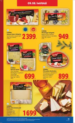 Lidl akciós ujság - amely érvényes a következő dátumtól: 04.09.2025 | Oldal: 63 | Termékek: Serrano sonka, Sonka, Só, Olívabogyó