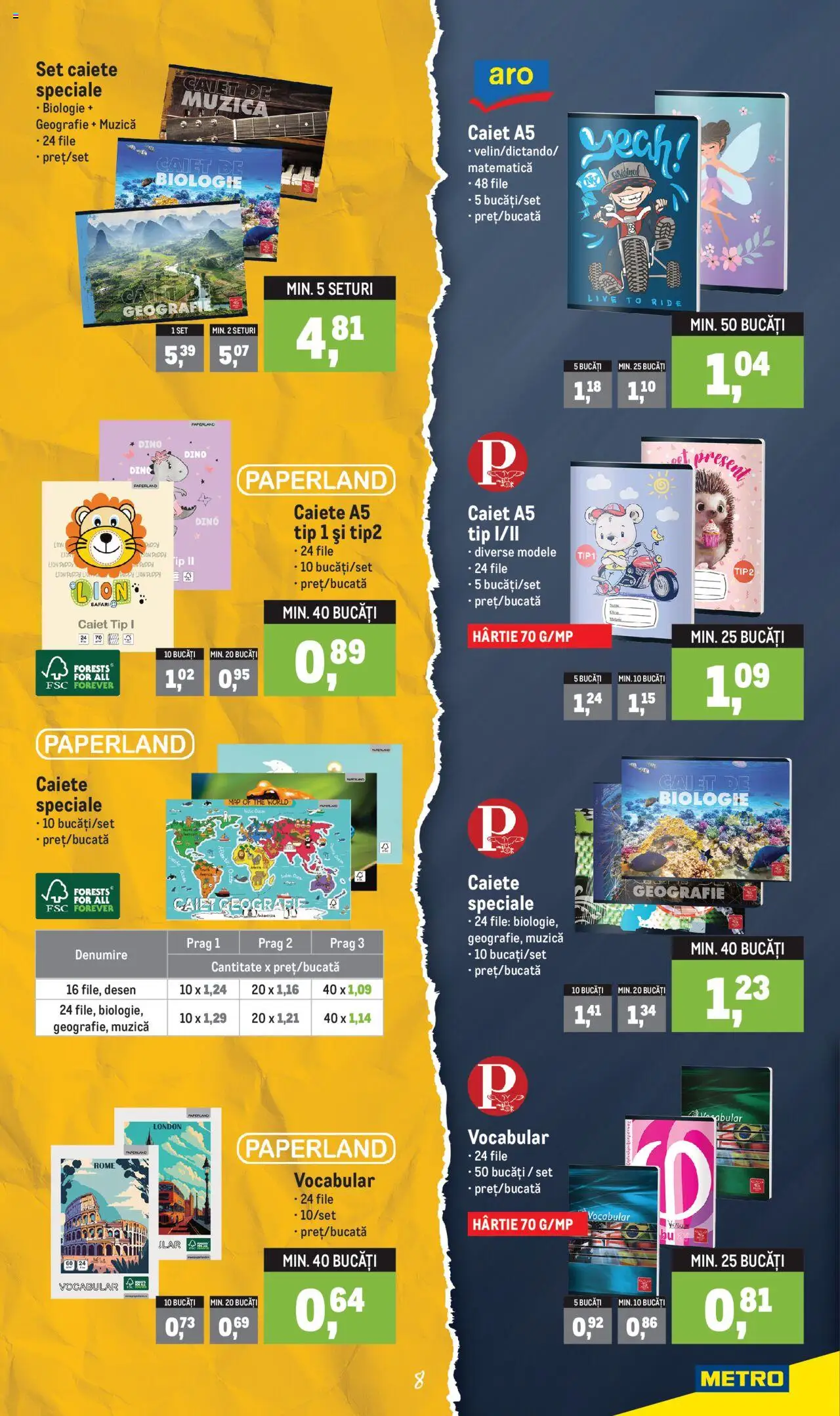 Metro catalog - Rechizite Școlare – valabil de la 01.08.2025 | Pagină: 8