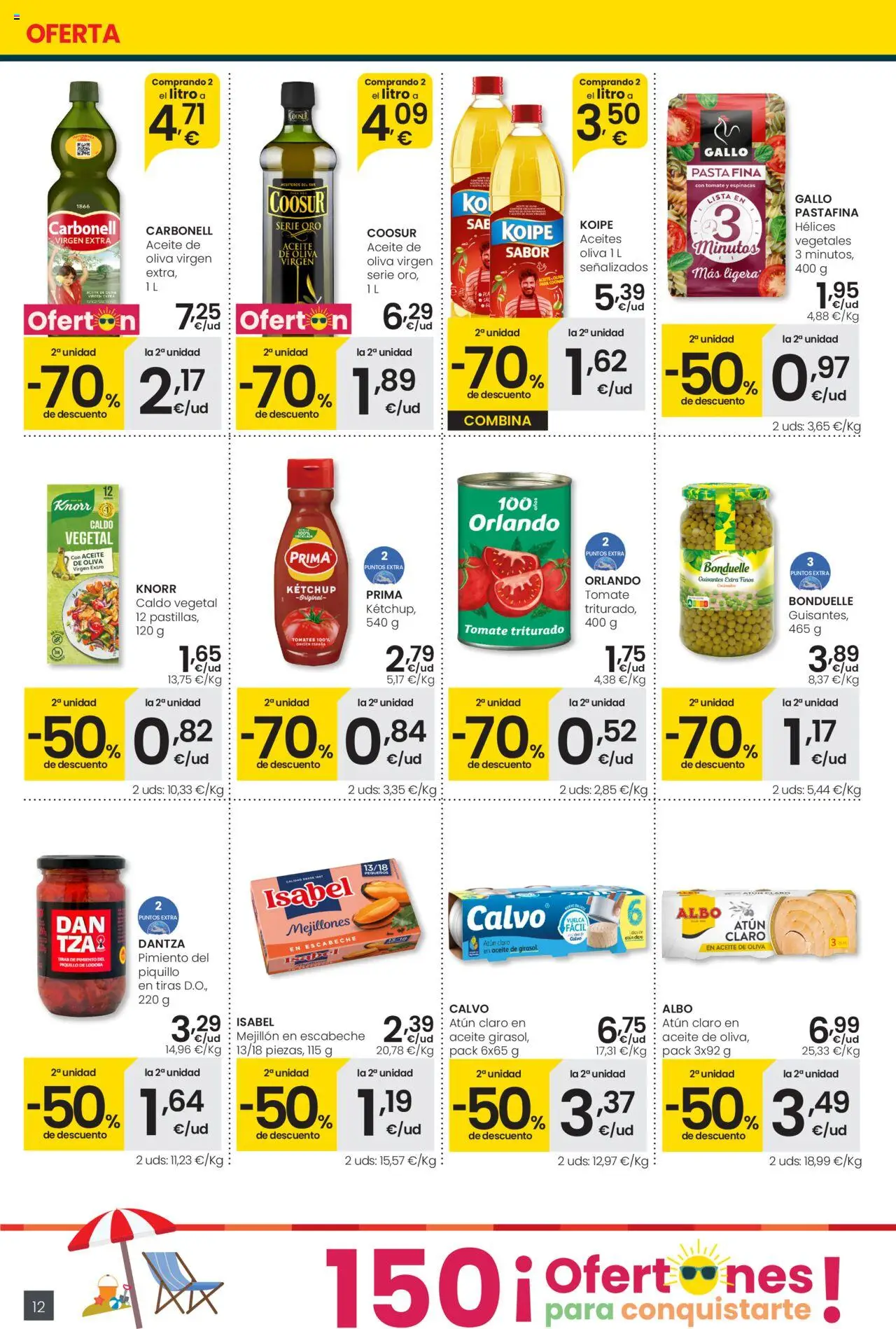 Eroski - Supermercados │ válido desde el 31.07.2025 | Página: 12 | Productos: Tomates, Πορσελάνη, Κάδος απορρυμάτων, Tomate triturado