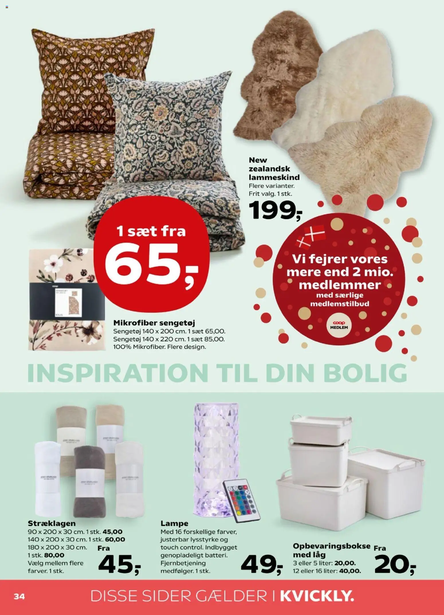 Kvickly tilbudsavis – gyldig fra 06.02.2026 | Side: 34 | Produkter: Lampe