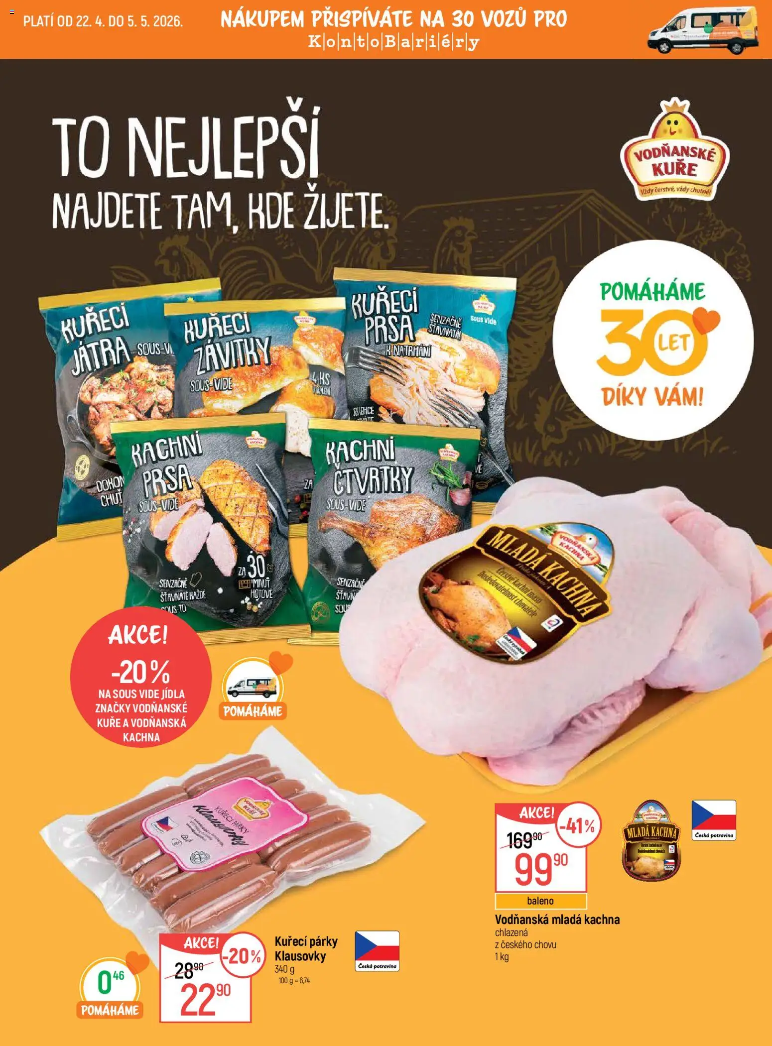 Globus leták - Havířov od 22.04.2026 | Strana: 21 | Produkty: Sous vide, Párky, Maso, Kuře