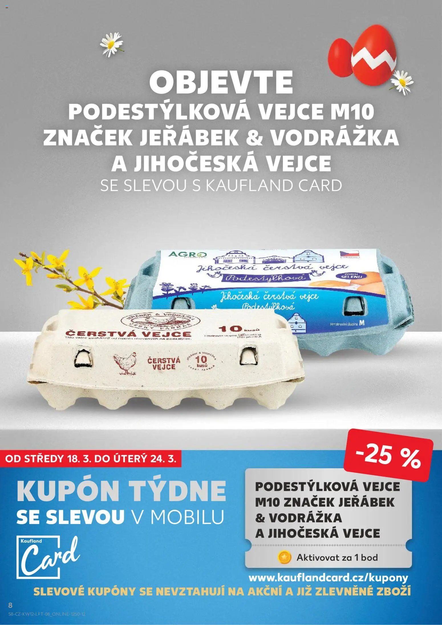 Kaufland leták - Kolín od 18.03.2026 | Strana: 8 | Produkty: Vejce