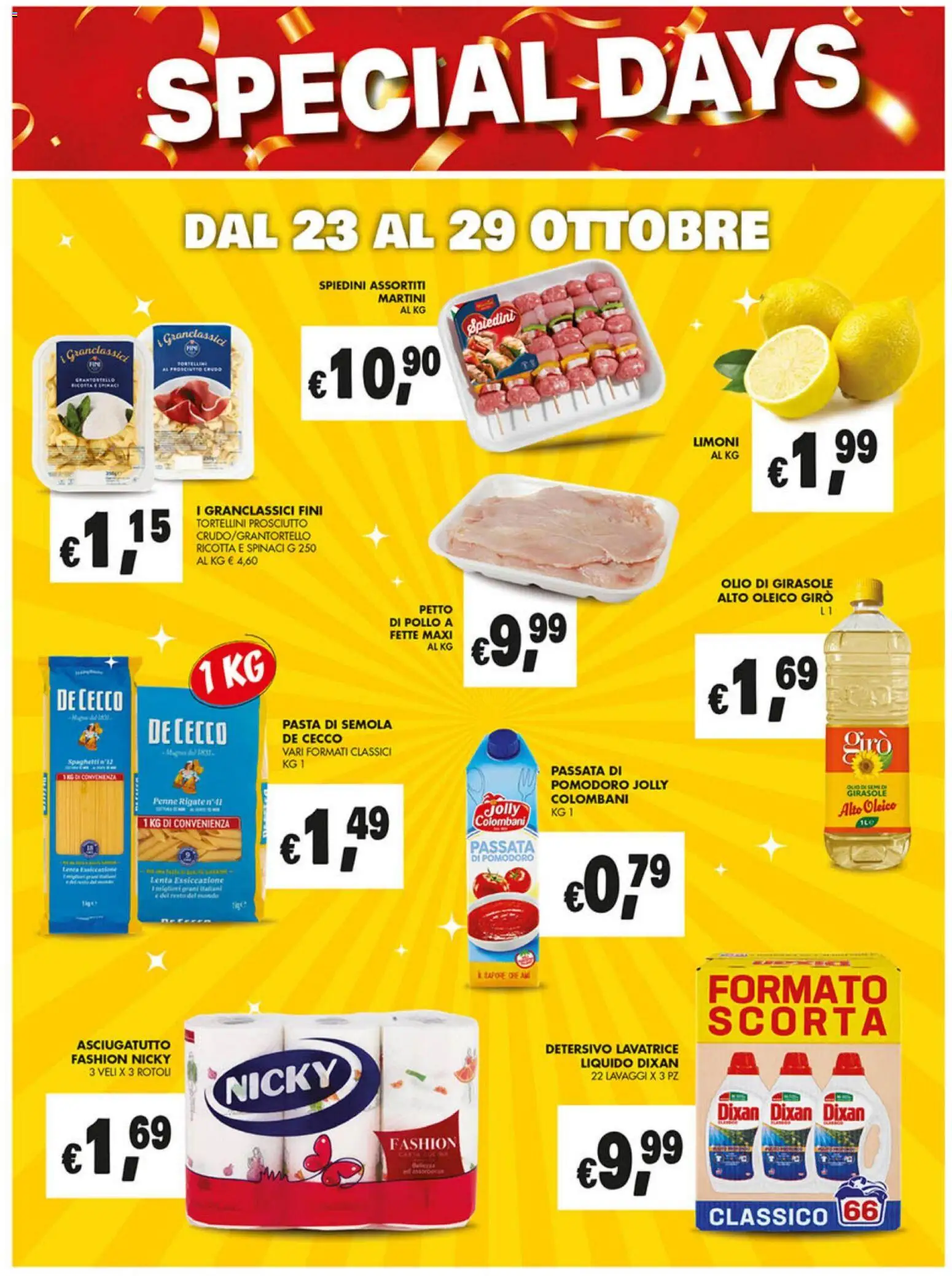 Volantino Coal del 23.10.2025 | Pagina: 14 | Prodotti: Petto di Pollo, Pollo, Pomodoro, Ricotta