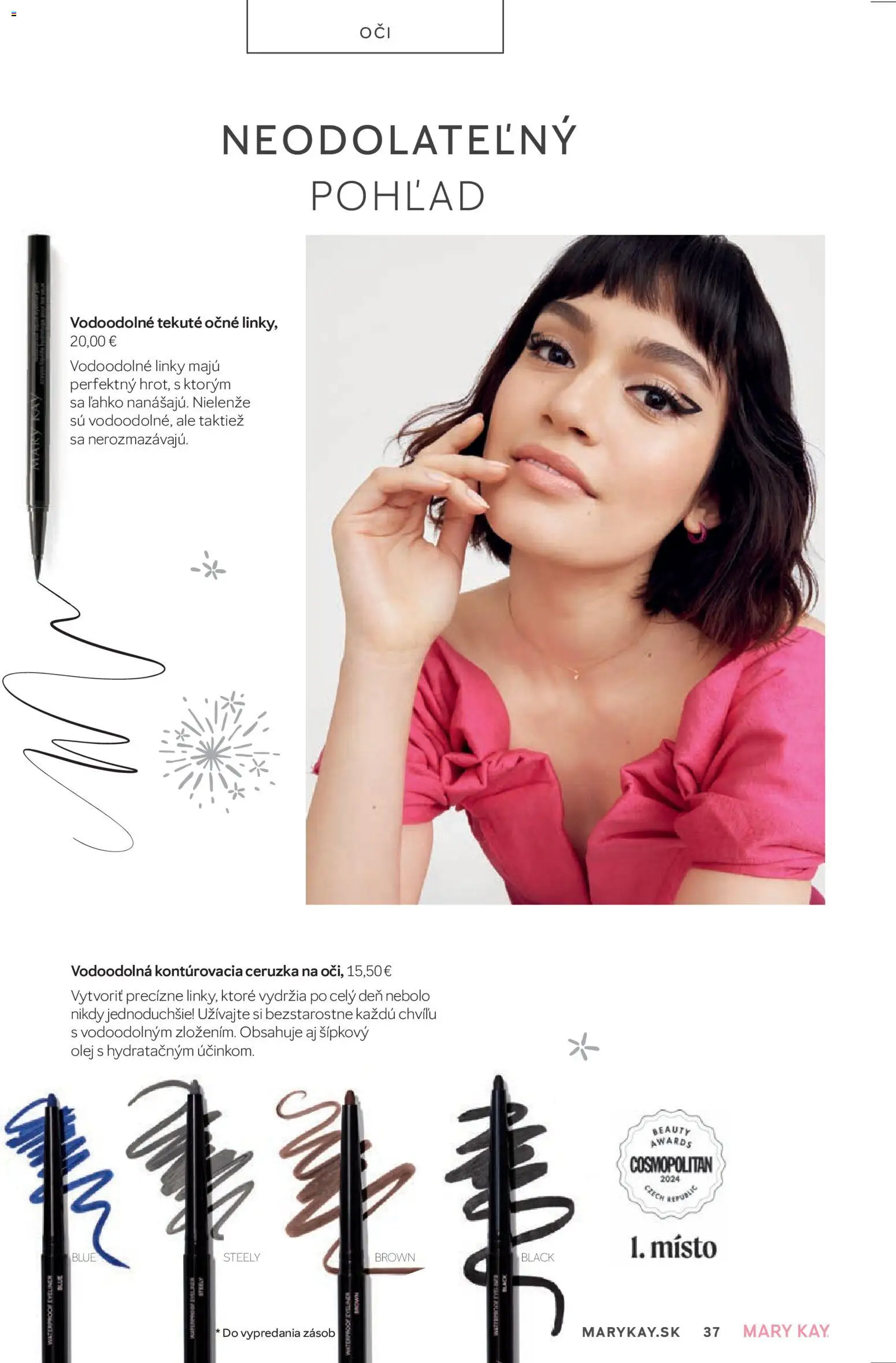 Nové Mary Kay akcie – leták je platný od 01.01.2026 | Strana: 37 | Produkty: Olej, Ceruzka