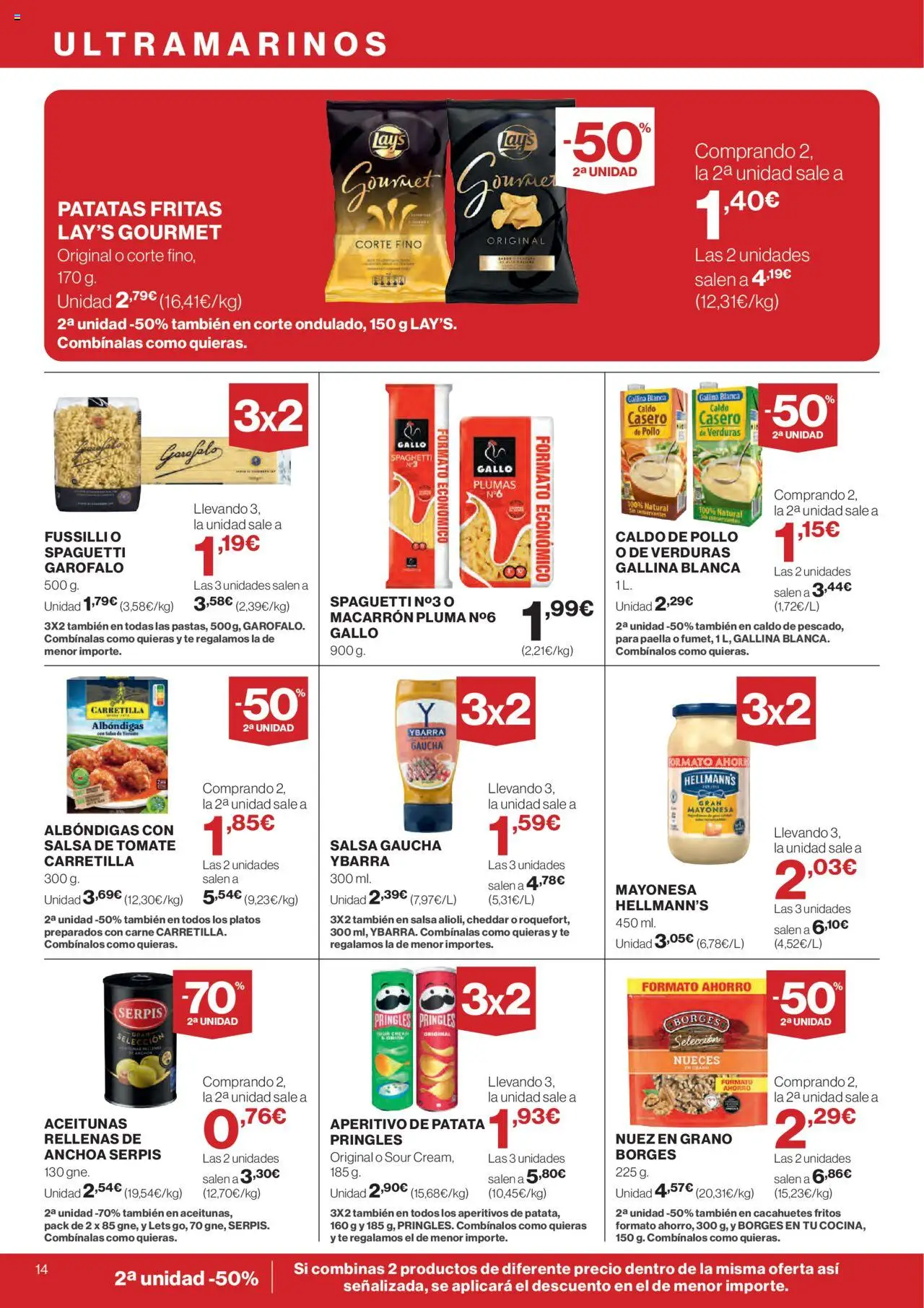 Hipercor catálogo │ válido desde el 19.06.2025 | Página: 14 | Productos: Pasta, Salsa de tomate, Té, Anchoa