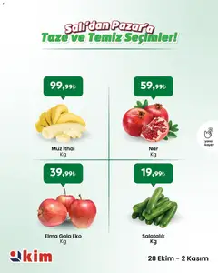 28.10.2025 tarihinden itibaren geçerli olan Kim Market kataloğu önizlemesi | Sayfa: 6