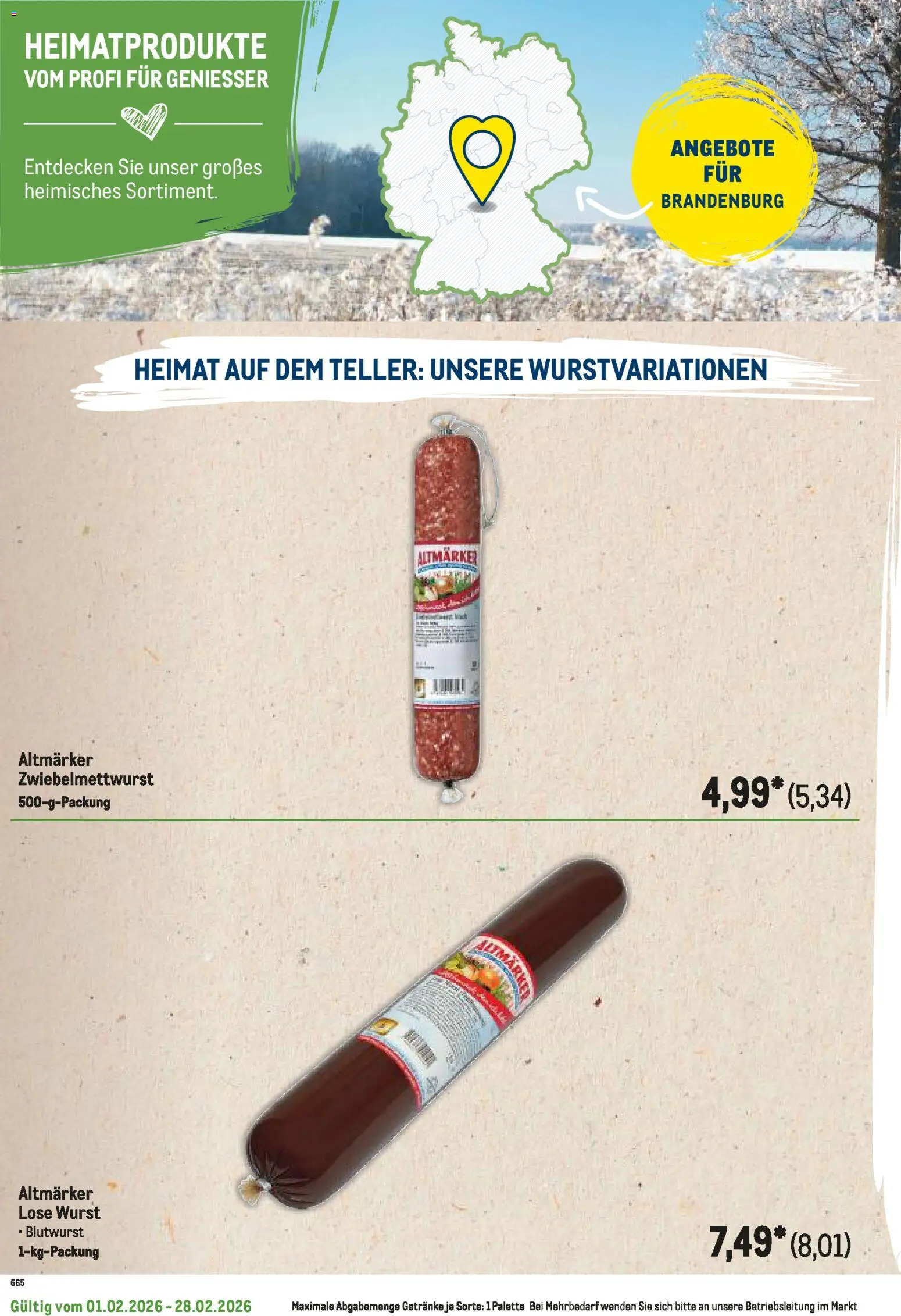 Metro Regionaler Flyer – gültig ab 01.02.2026 | Seite: 58 | Produkte: Wurst