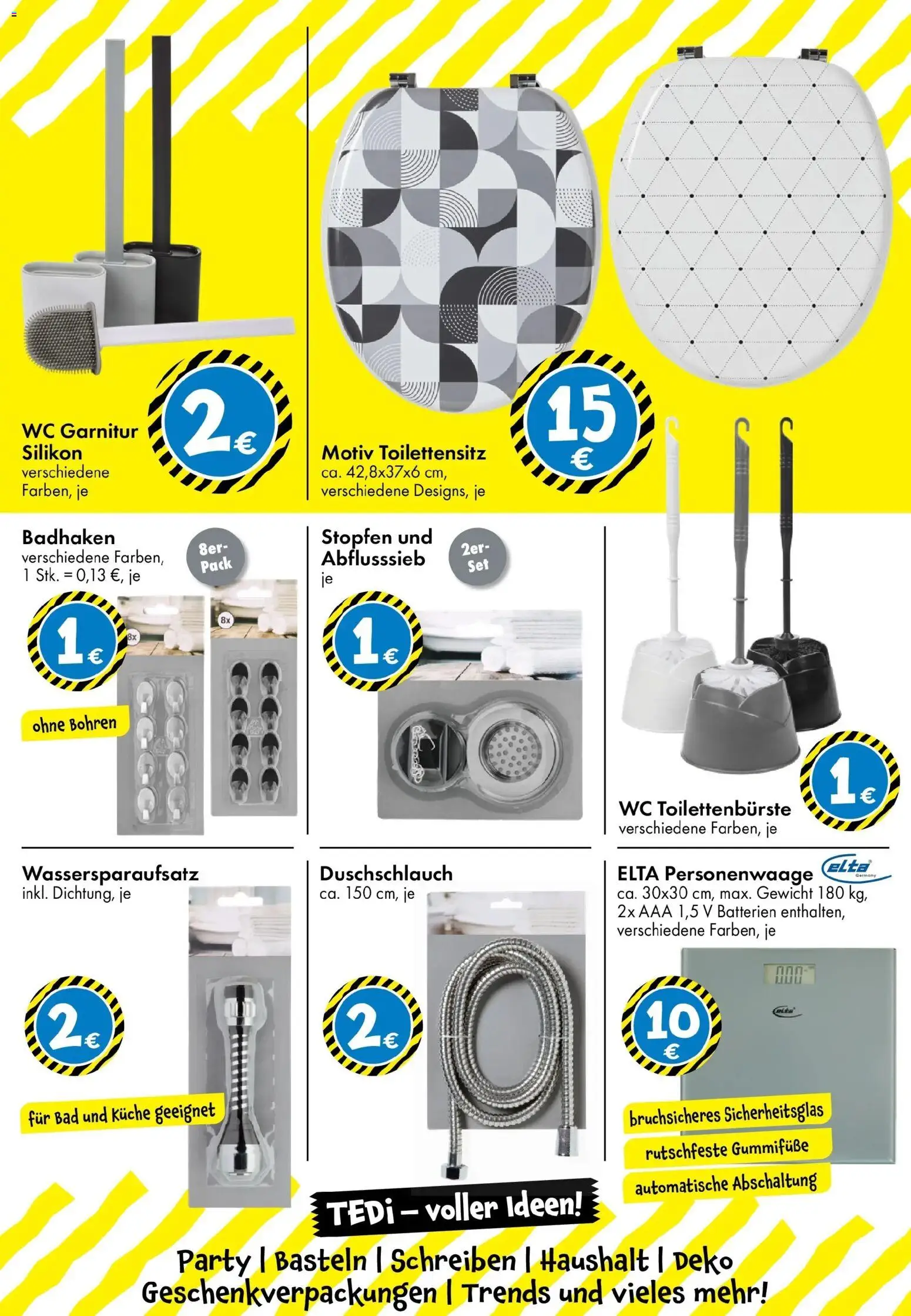 TEDi Flugblatt gültig ab 30.01.2026 | Seite: 12 | Produkte: Gewicht, Bad