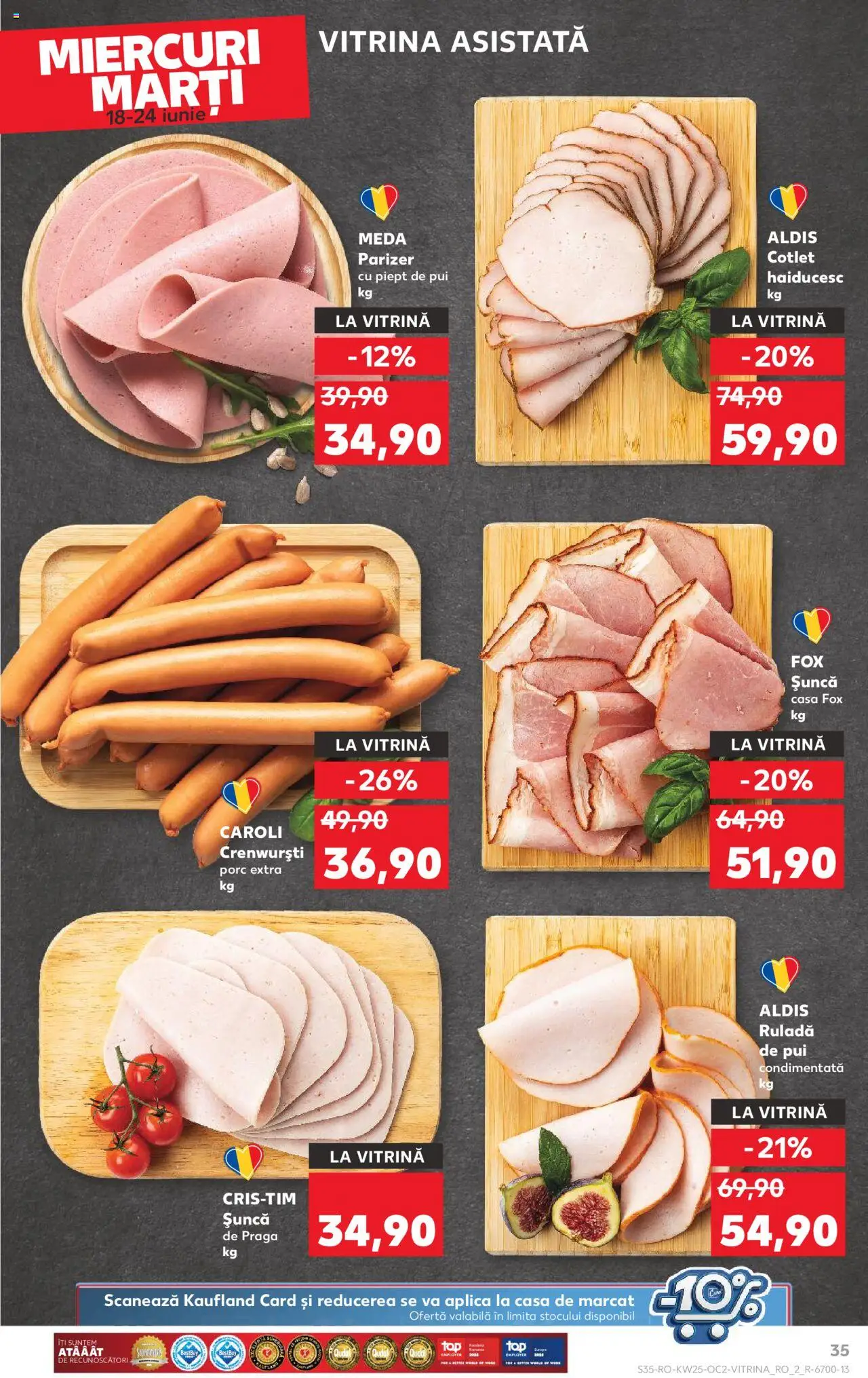 Kaufland RO akciós ujság - amely érvényes a következő dátumtól: 18.06.2025 | Oldal: 35