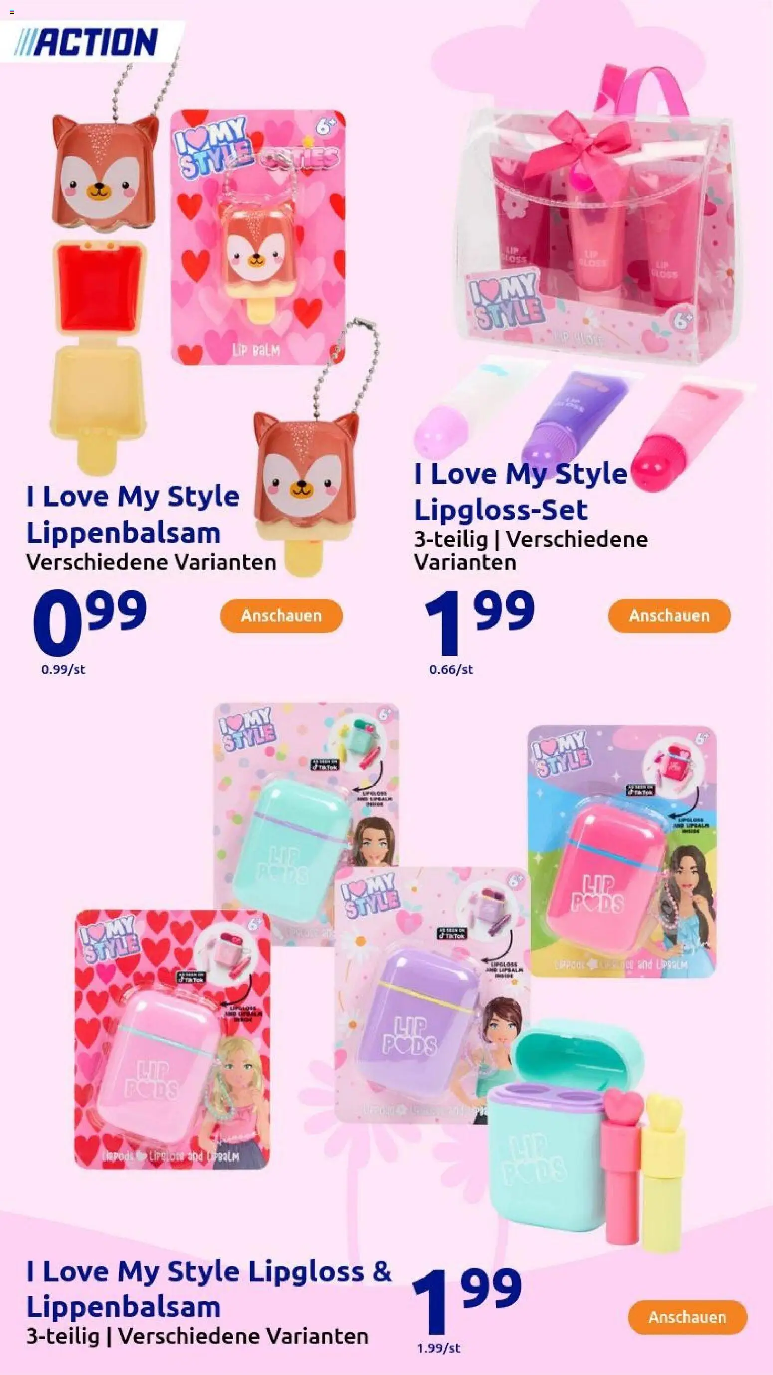 Action Prospekt – gültig ab 29.10.2025 | Seite: 83 | Produkte: Lipgloss, Lip Balm, Lippenbalsam