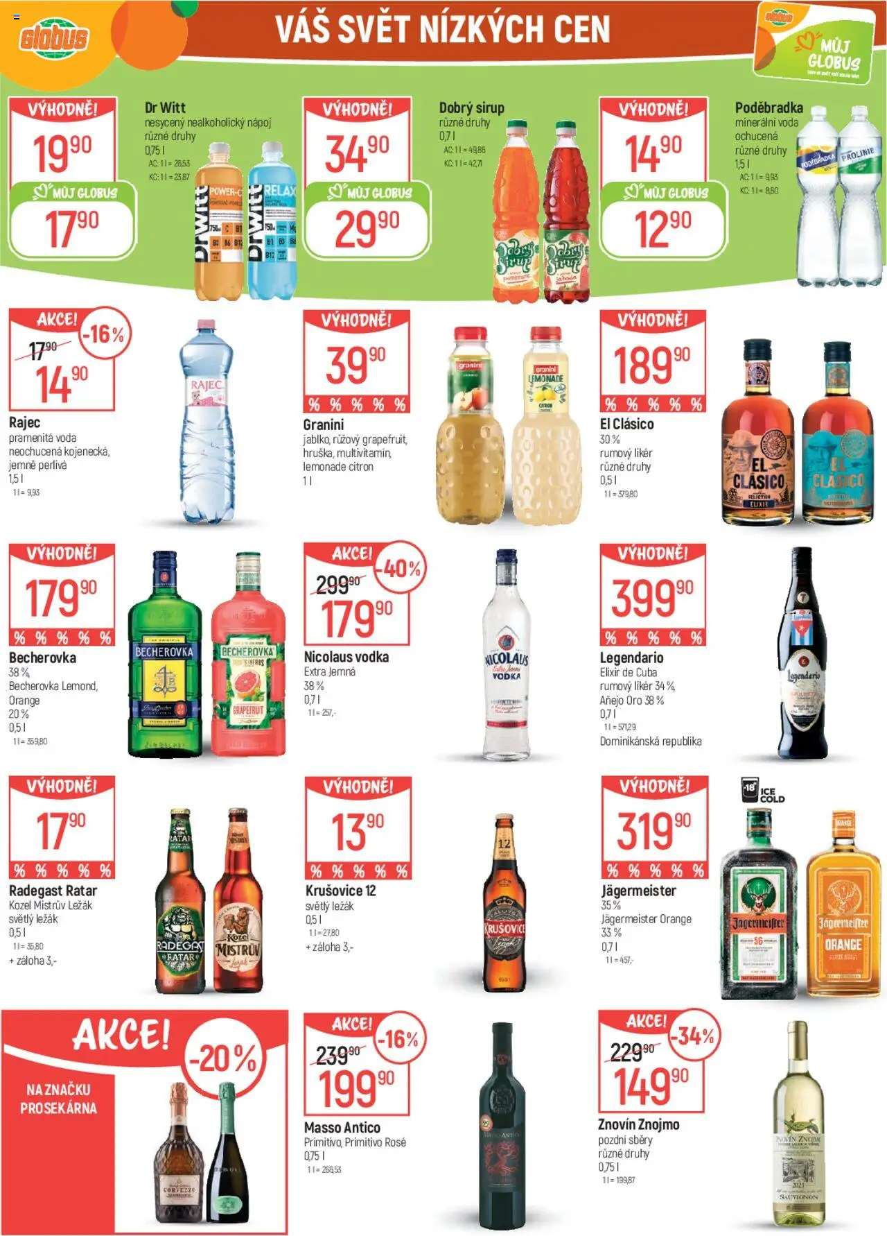 Globus leták od 25.06.2025 | Strana: 27 | Produkty: Voda, Nicolaus vodka, Poděbradka ProLinie, Citron